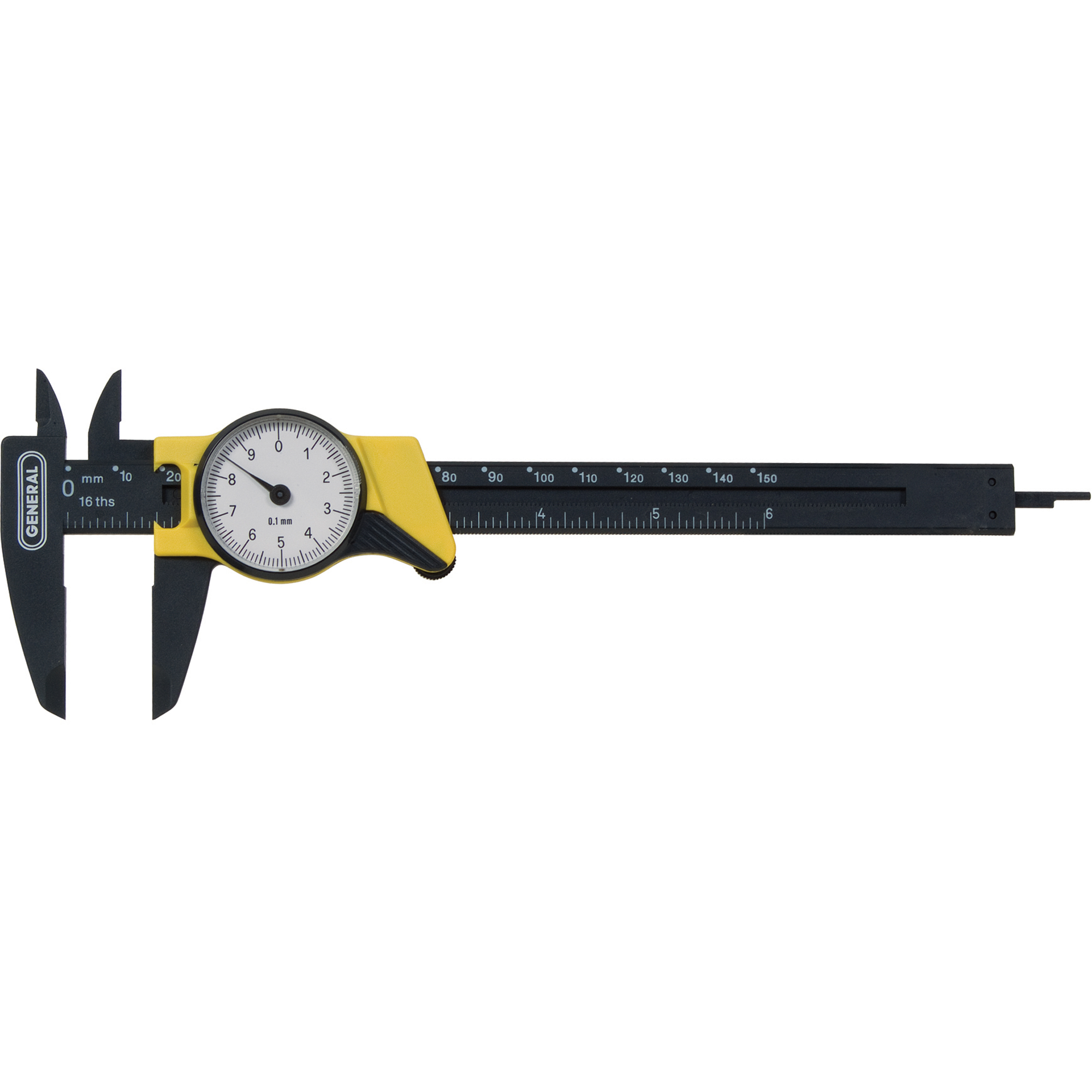 Compas métrique à cadran, Résolution de 0,001 mm, 150 mm gamme de mesure