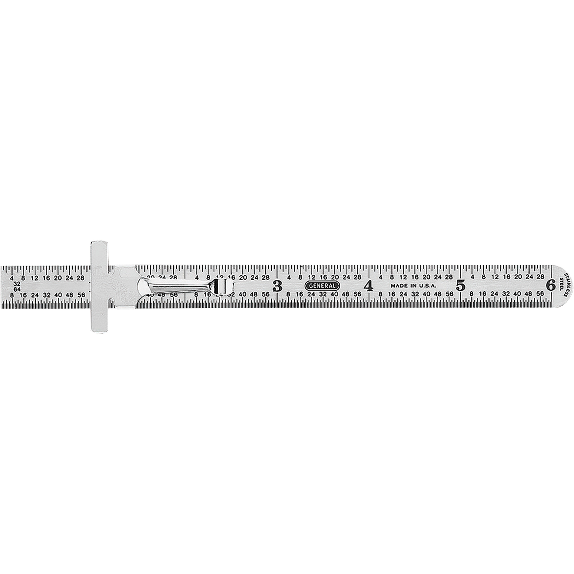 Règle de précision flexible de calibre industriel, 6" lo, Acier