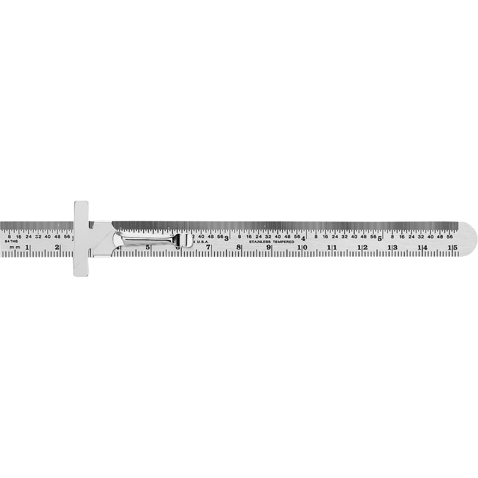 Règle flexible de précision économique, 6" lo, Acier