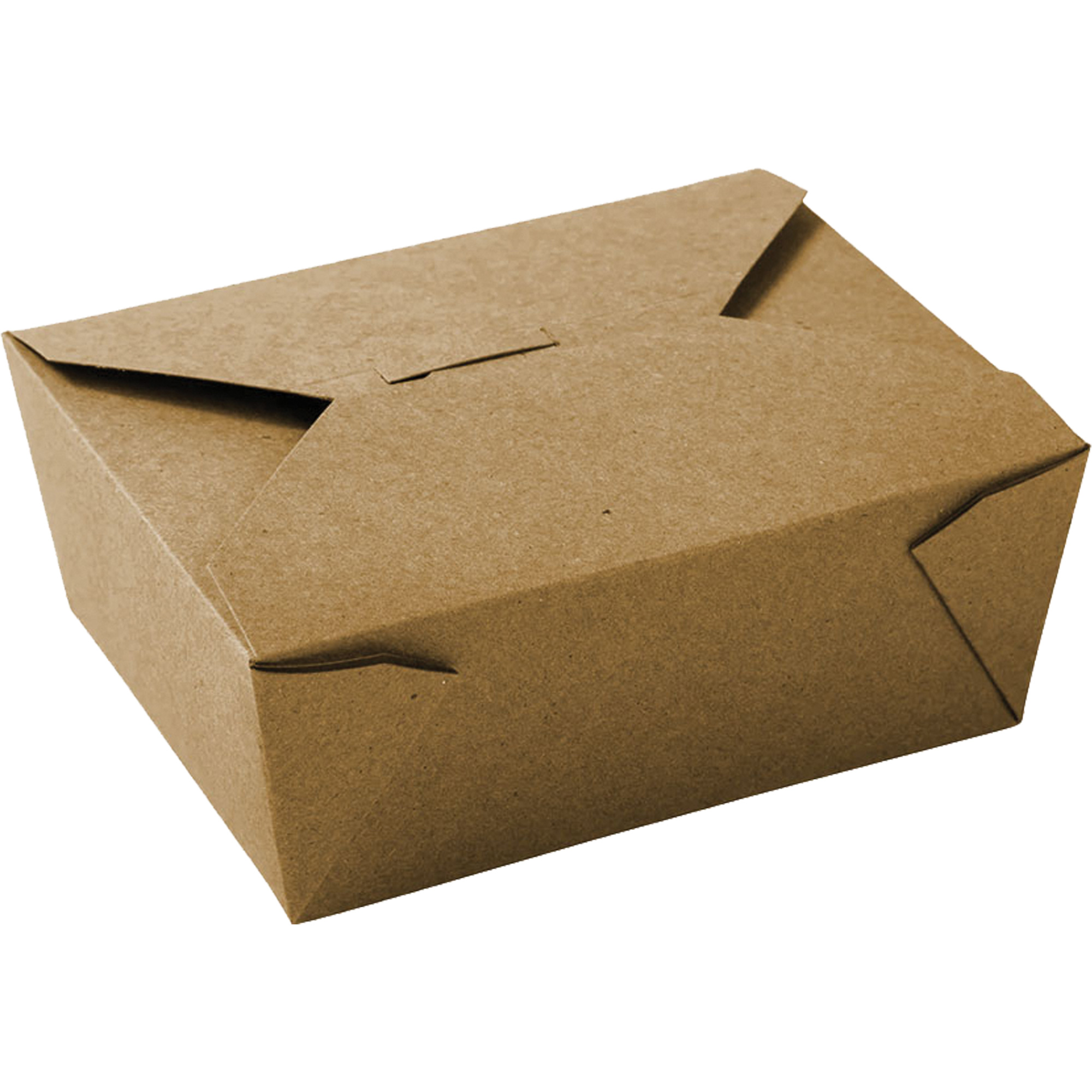 Contenants pour aliments à emporter Kraft, Ondulé, Rectangulaire