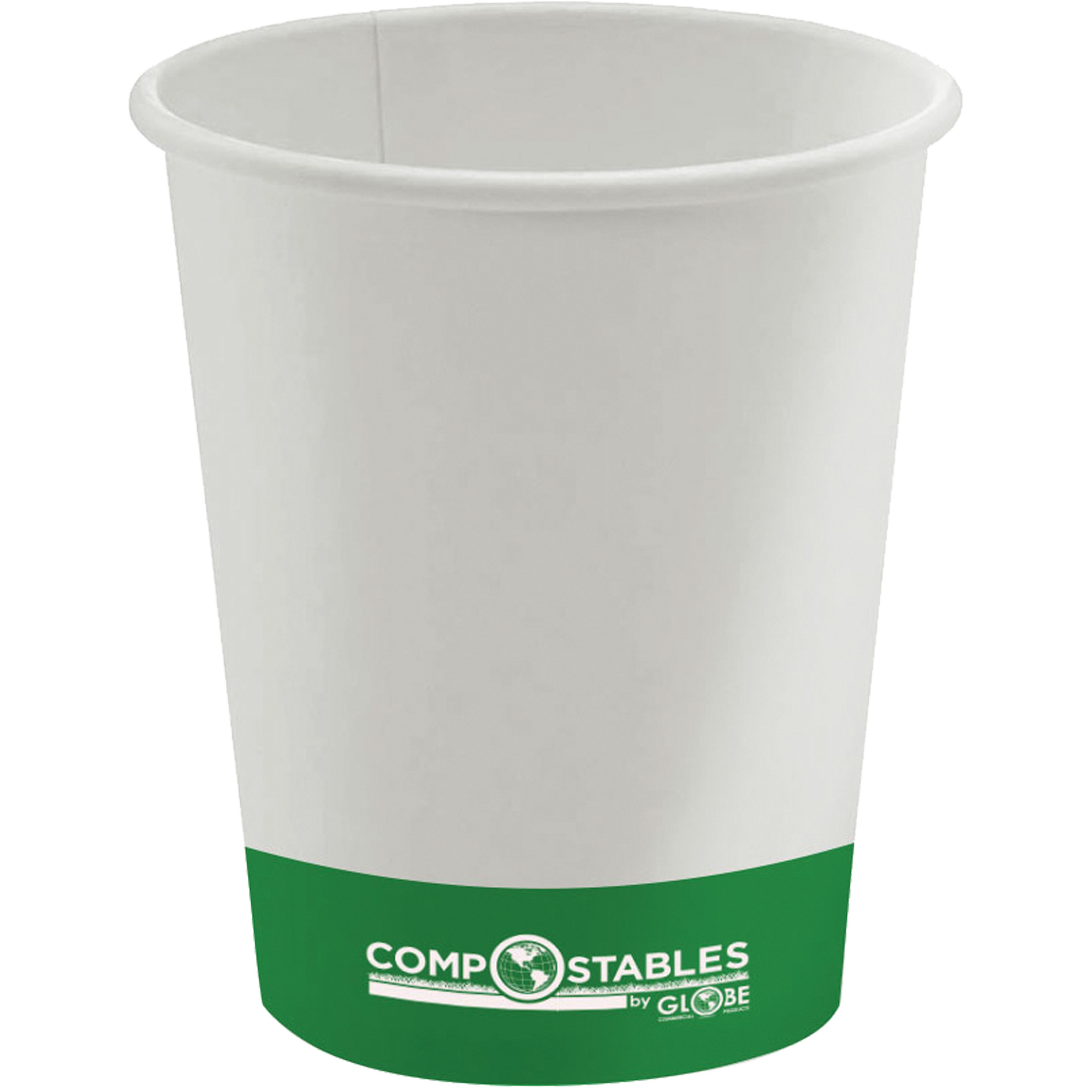 Gobelets en papier compostable chaud/froid à paroi simple, 10 oz, Multicolore