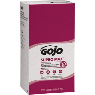 Distributeur de savon pour les mains SUPRO MAXMC ou GOJOMD PROMC TDXMC, Lotion, 5000 ml, Recharge, Cerise