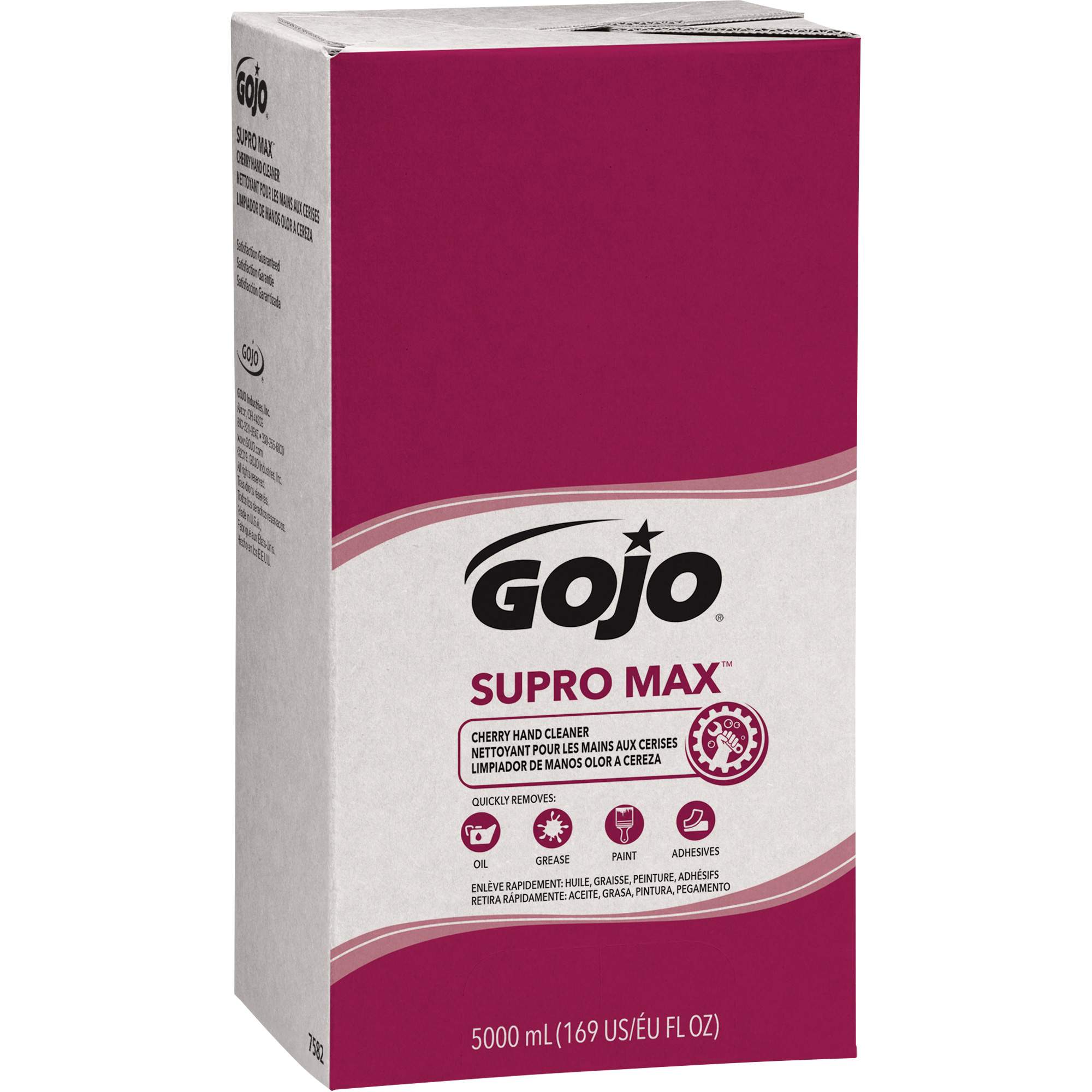 Distributeur de savon pour les mains SUPRO MAXMC ou GOJOMD PROMC TDXMC, Lotion, 5000 ml, Recharge, Cerise