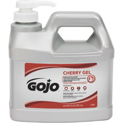 Nettoyant à mains, Gel/Pierre ponce, 1,89 L, Bouteille à pompe, Cerise