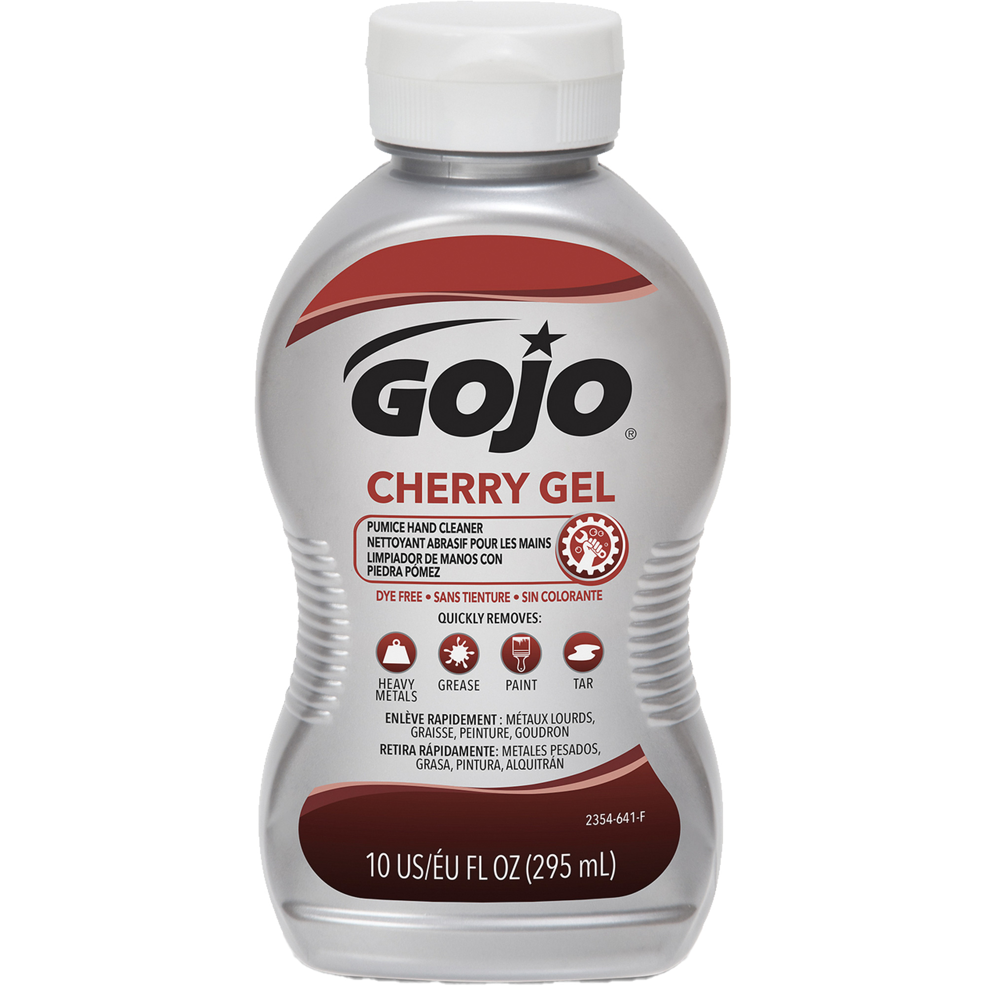 Nettoyant à mains, Gel/Pierre ponce, 295,74 ml, Bouteille, Cerise