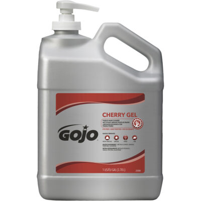 Nettoyant à mains, Gel/Pierre ponce, 4,5 L, Bouteille à pompe, Cerise