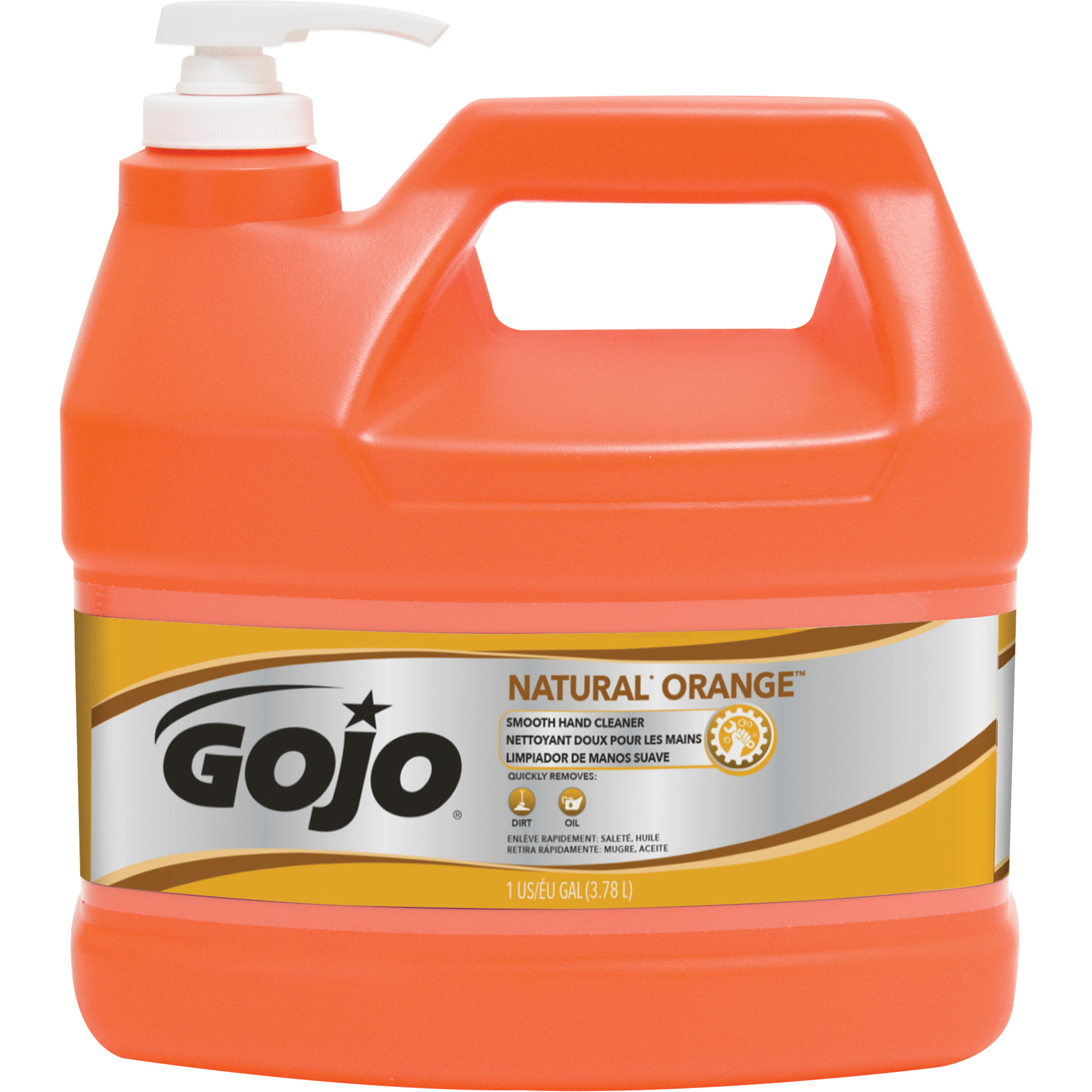 Nettoyant à mains Natural OrangeMC, Crème, 3,78 L, Cruche, Agrumes/Orange