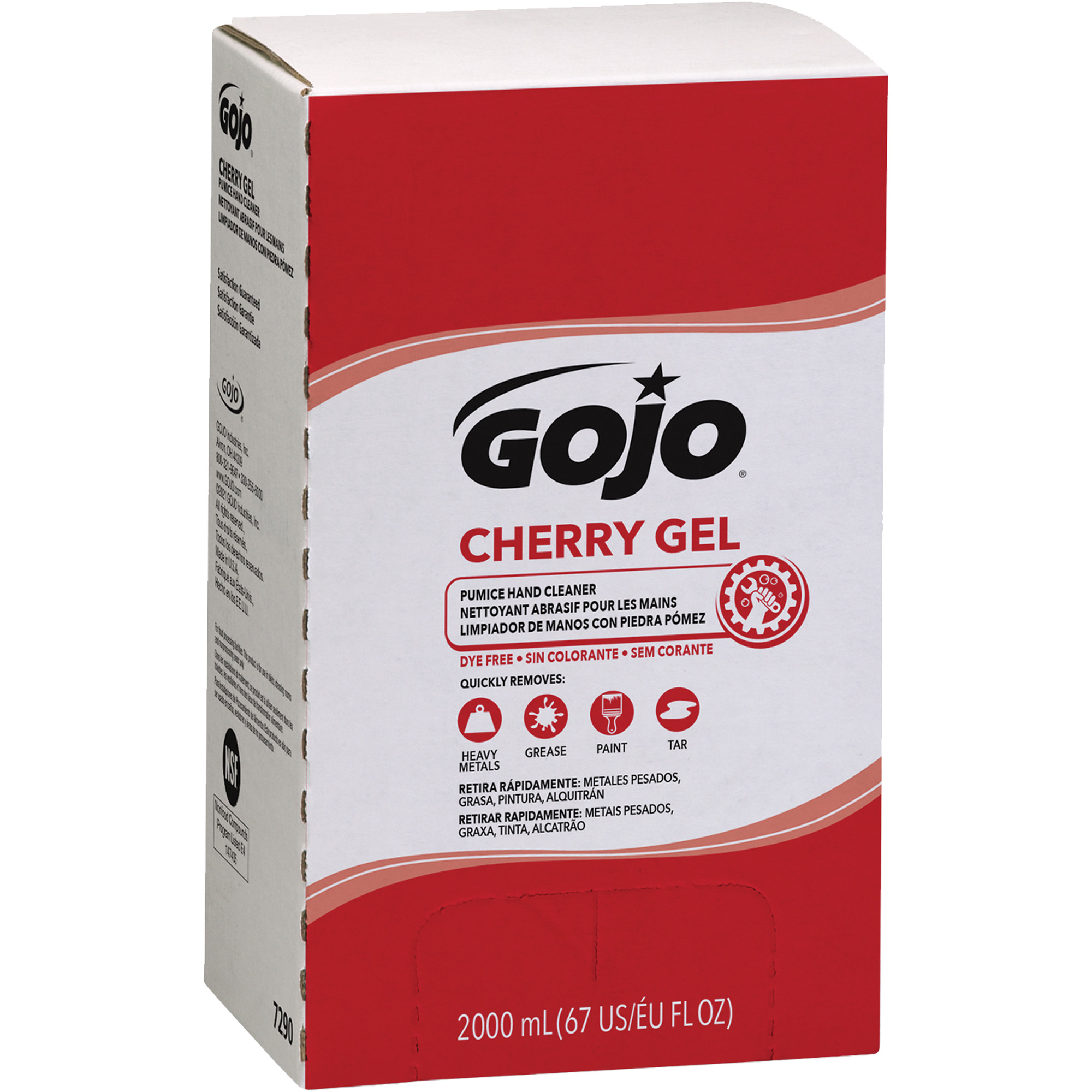 Nettoyant à mains pour distributeur ProMC TDXMC, Gel/Pierre ponce, 2000 ml, Recharge, Cerise