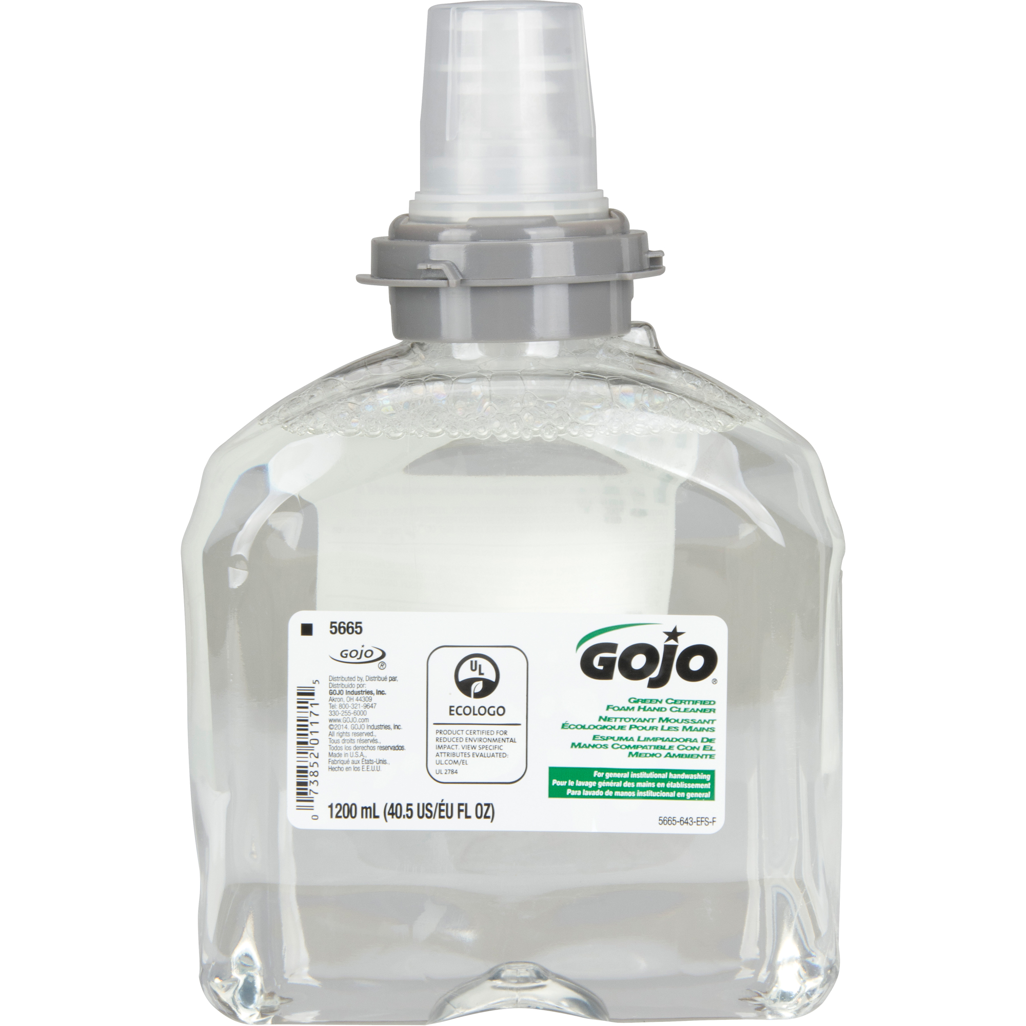 Nettoyant pour les mains écologique TFXMC, Mousse, 1,2 L, Sans parfum