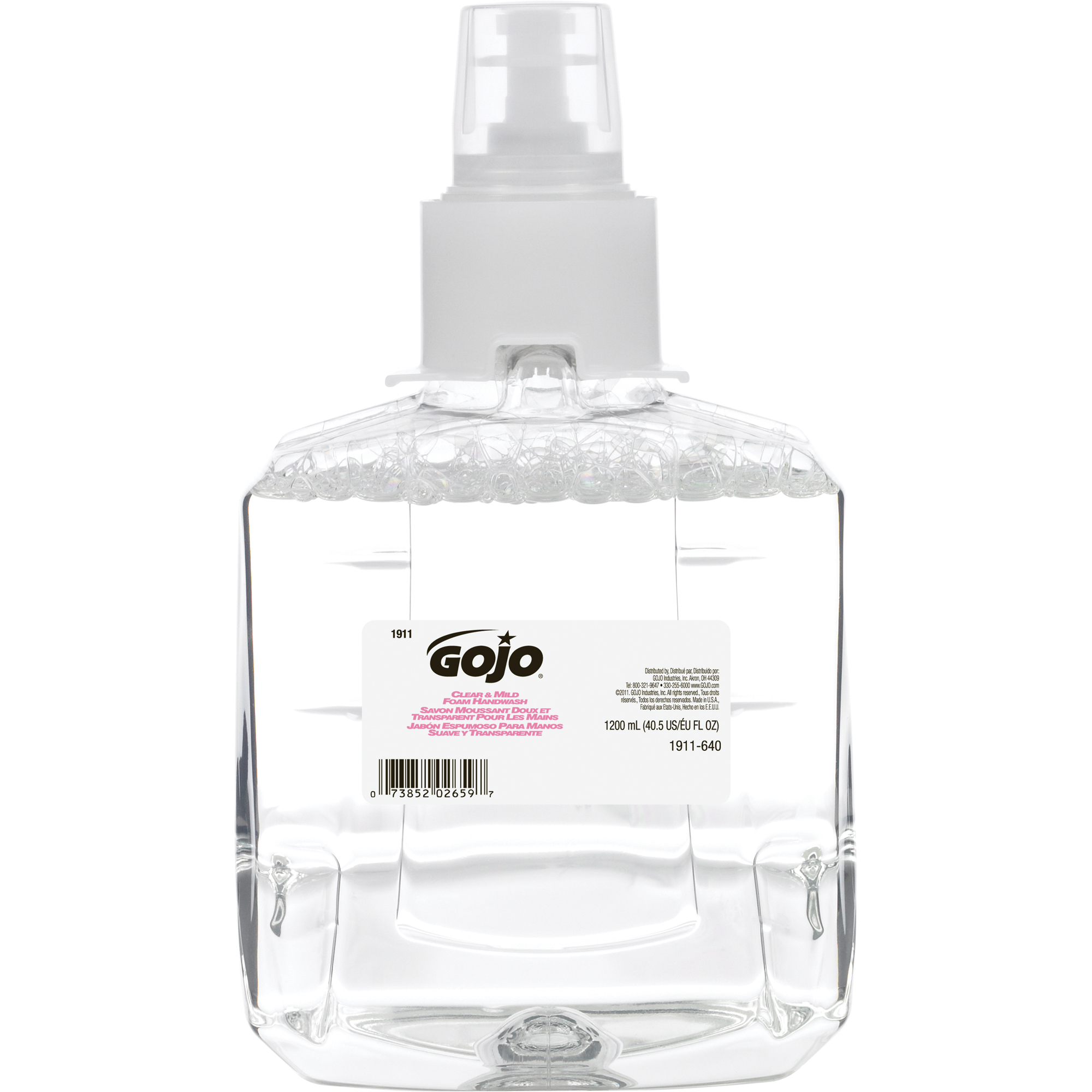 Savon pour les mains doux & clair LTX-12MC, Mousse, 1,2 L, Sans parfum