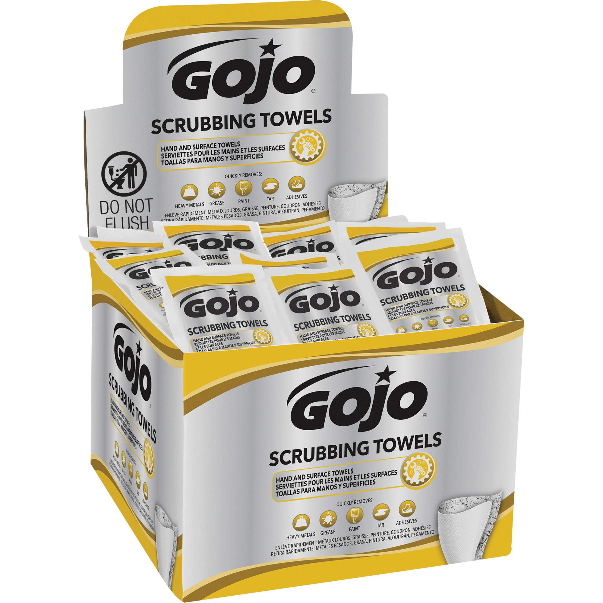Serviettes nettoyantes, 80 lingettes, 12-1/4" x 10-1/2" – Image 2