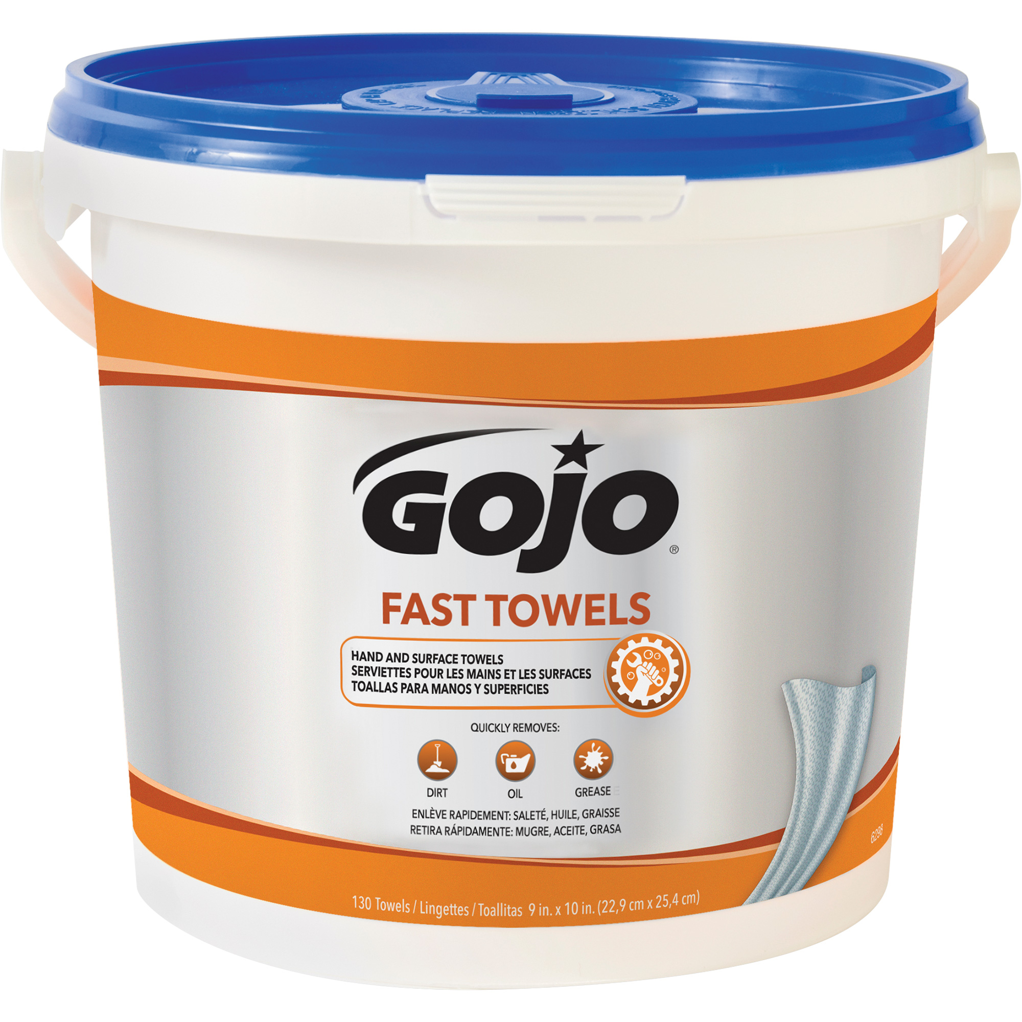 Serviettes nettoyantes Fast WipesMD, 130 lingettes, 10" x 9"