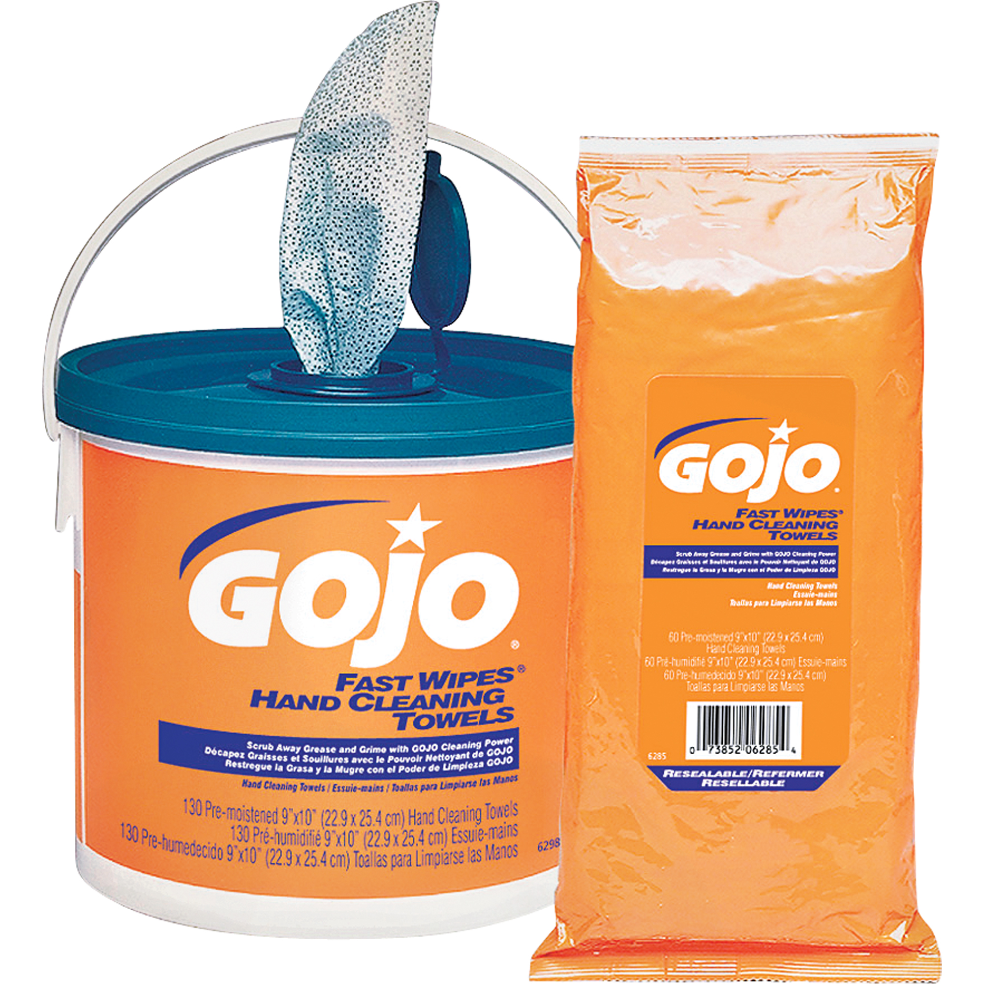 Serviettes nettoyantes Fast WipesMD, 130 lingettes, 10" x 9" – Image 2