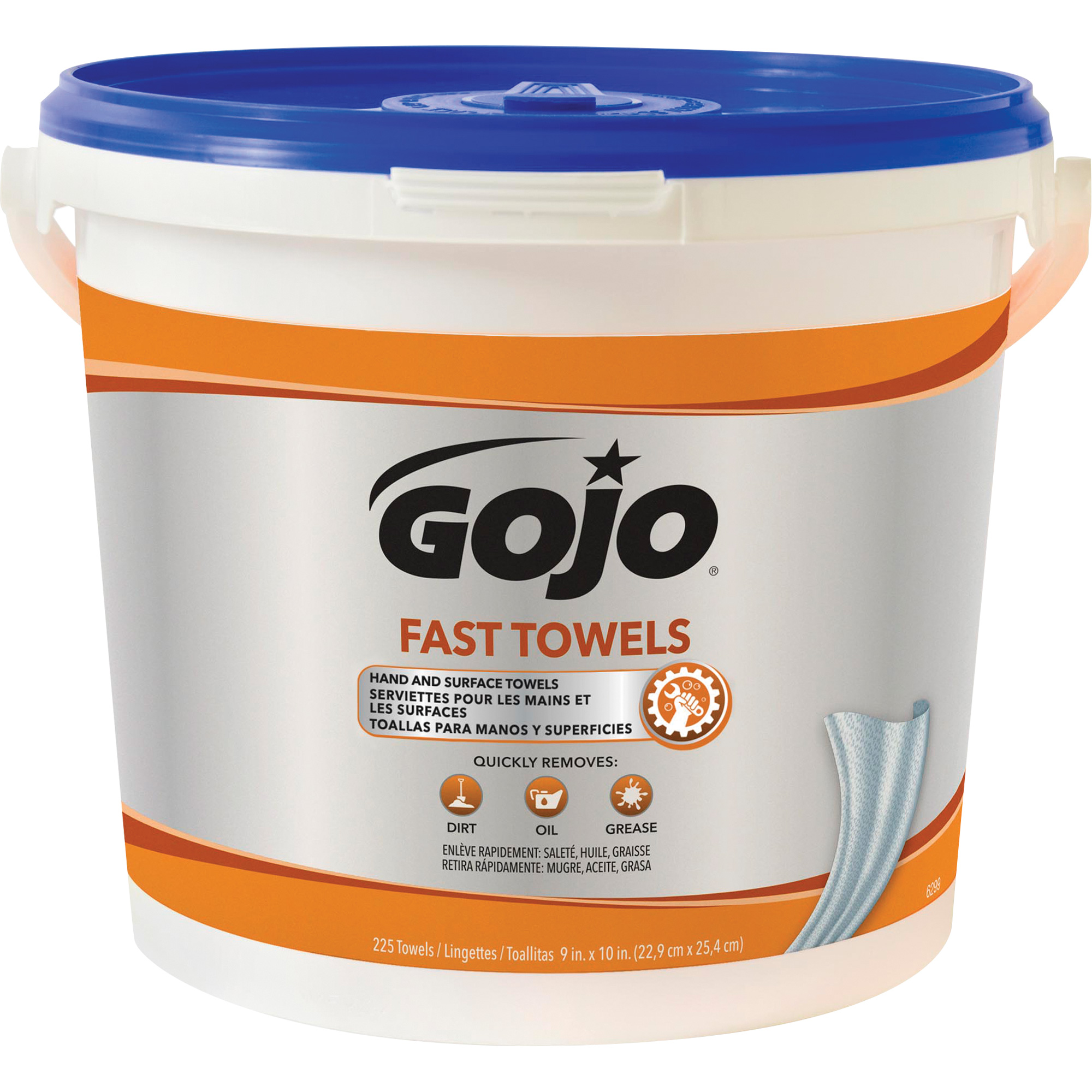 Serviettes nettoyantes Fast WipesMD, 225 lingettes, 10" x 9"