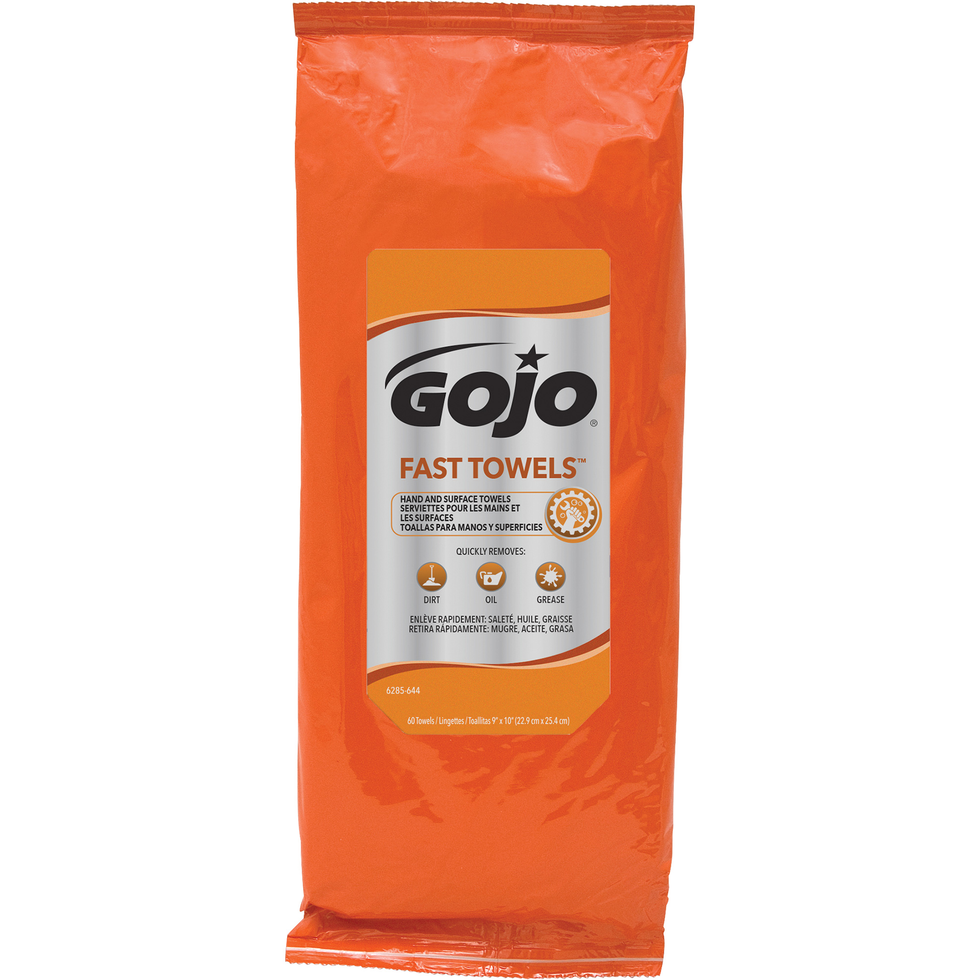 Serviettes nettoyantes Fast WipesMD, 60 lingettes, 10" x 9"