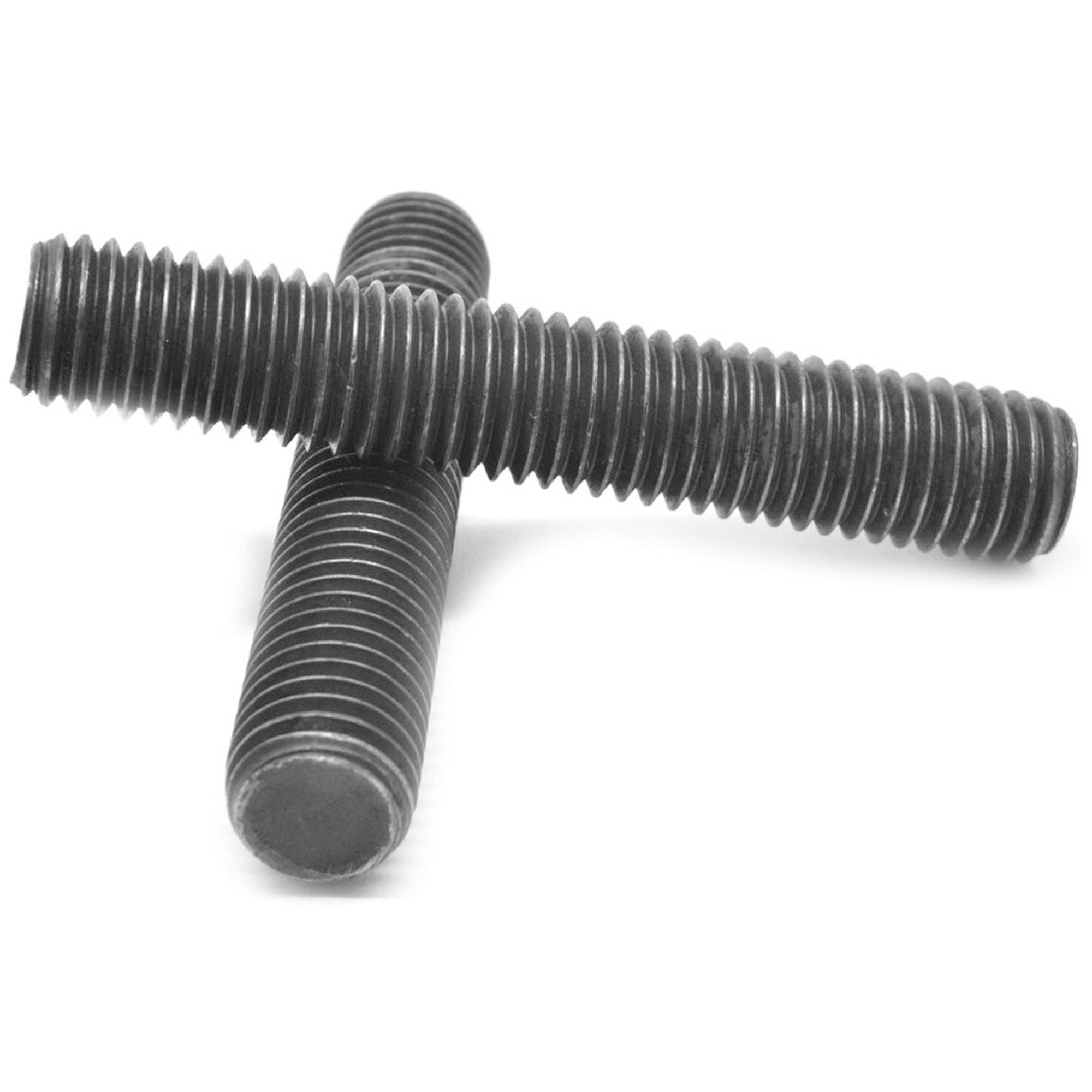 Goujon entièrement fileté, 3/8"-16, 2" lo, Ordinaire, Grade B7