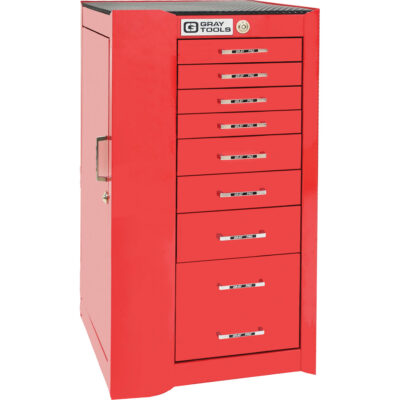 Armoire complémentaire gauche de série Pro+, 8 tiroirs, 19" la x 19" p x 36-1/2" h, Rouge