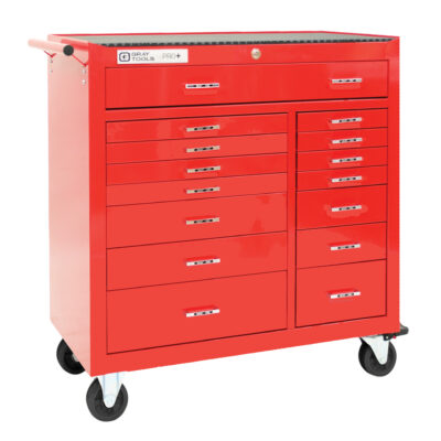 Armoire mobile de série PRO+, 15 tiroirs, 42" la x 19" p x 43-1/2" h, Rouge