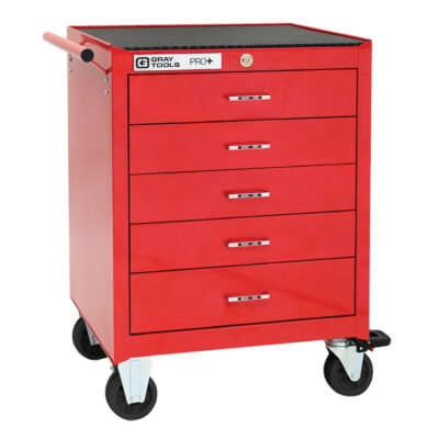 Armoire mobile de série PRO+, 5 tiroirs, 26" la x 19" p x 36" h, Rouge