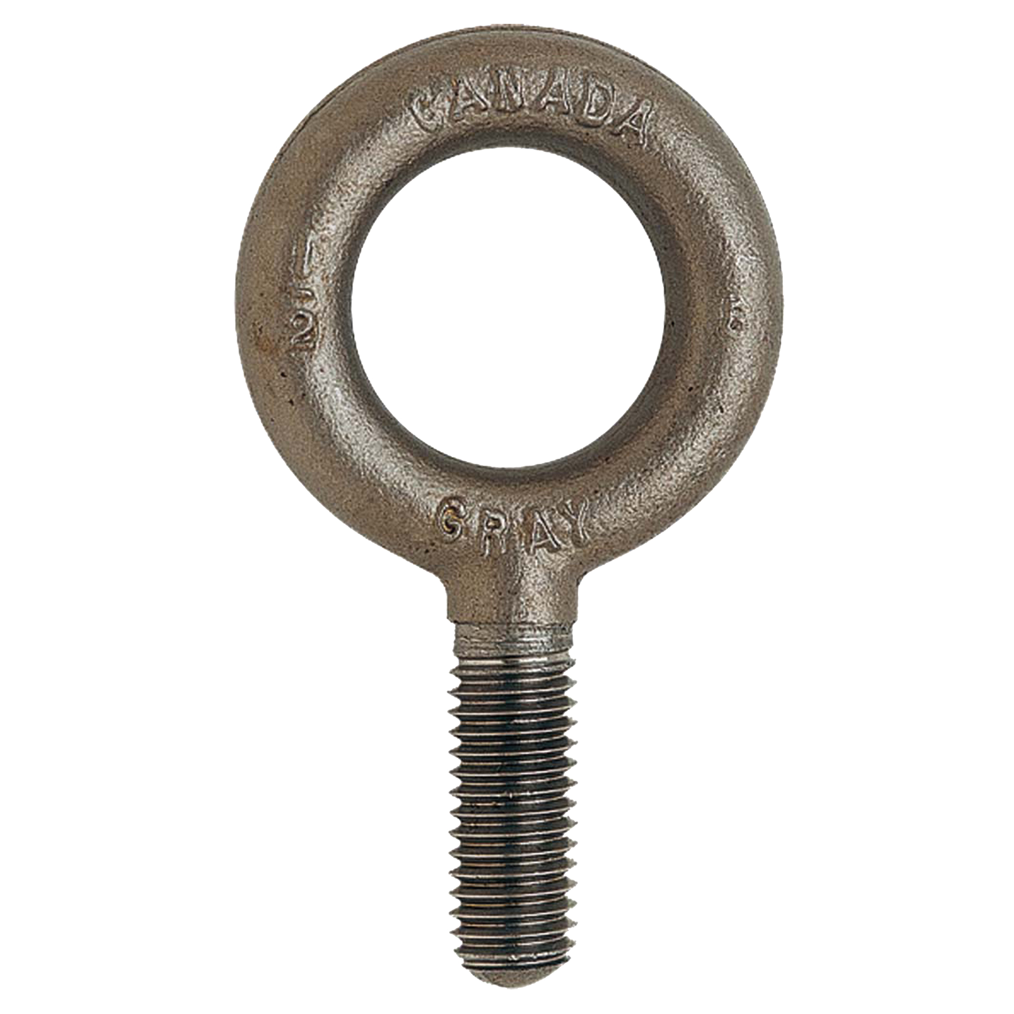 Boulon à œil , 1-11/16" dia, 1-1/4" lo, Fini naturel sans enduit, 1550 lb (0,775 tonne) capacité