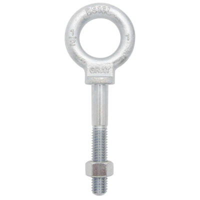 Boulon à œil, 1-11/16" dia, 2-1/2" lo, Zingué, 1550 lb (0,775 tonne) capacité