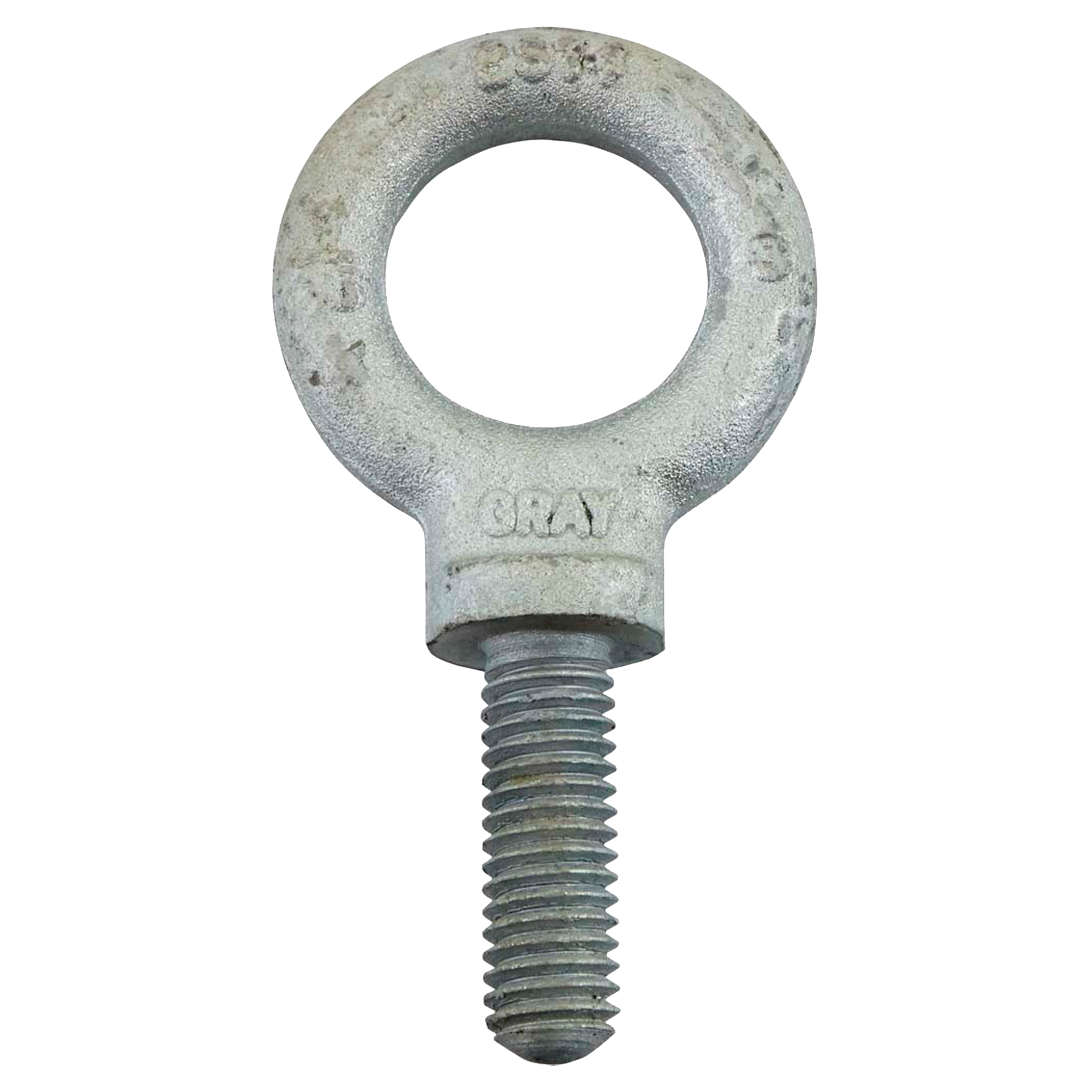 Boulon à œil, 1-13/16" dia, 1-3/8" lo, Galvanisé, 2000 lb (1 tonne) capacité
