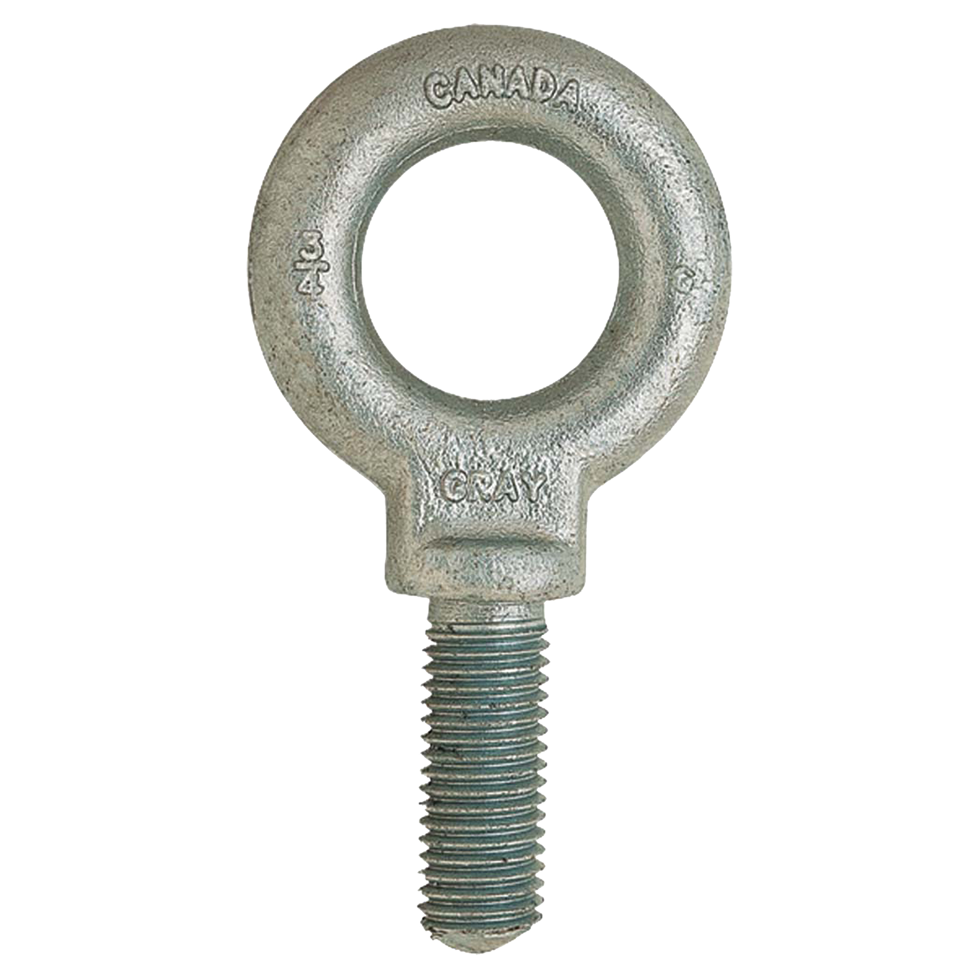 Boulon à œil, 1-3/16" dia, 1" lo, Galvanisé, 650 lb (0,325 tonne) capacité