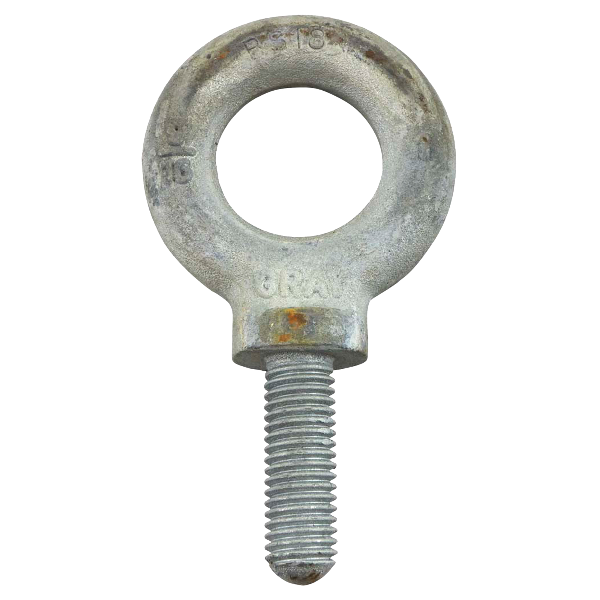 Boulon à œil, 2,3125" dia, 1-5/8" lo, Galvanisé, 3200 lb (1,6 tonne) capacité