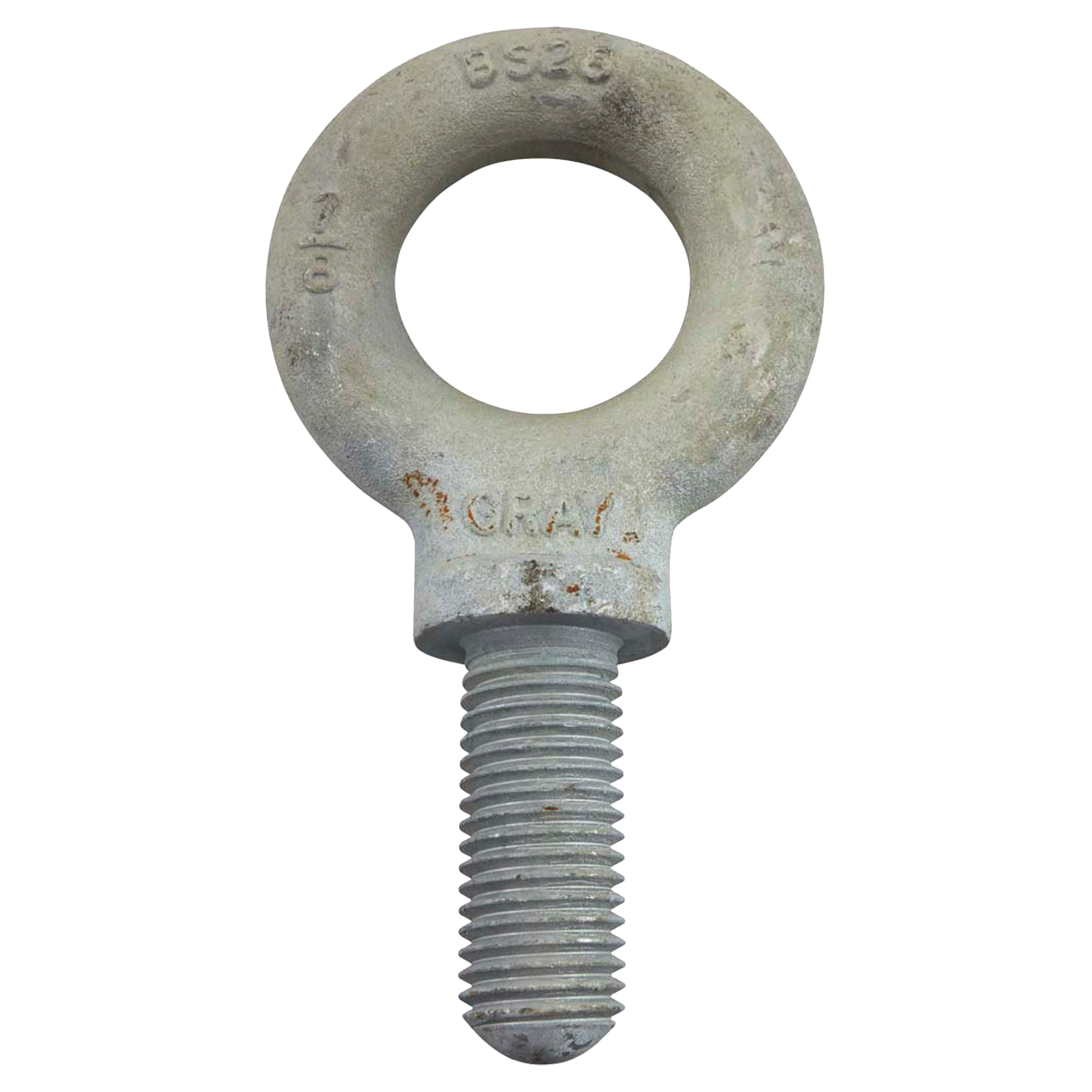 Boulon à œil, 3-3/16" dia, 2-1/4" lo, Galvanisé, 10600 lb (5,3 tonnes) capacité
