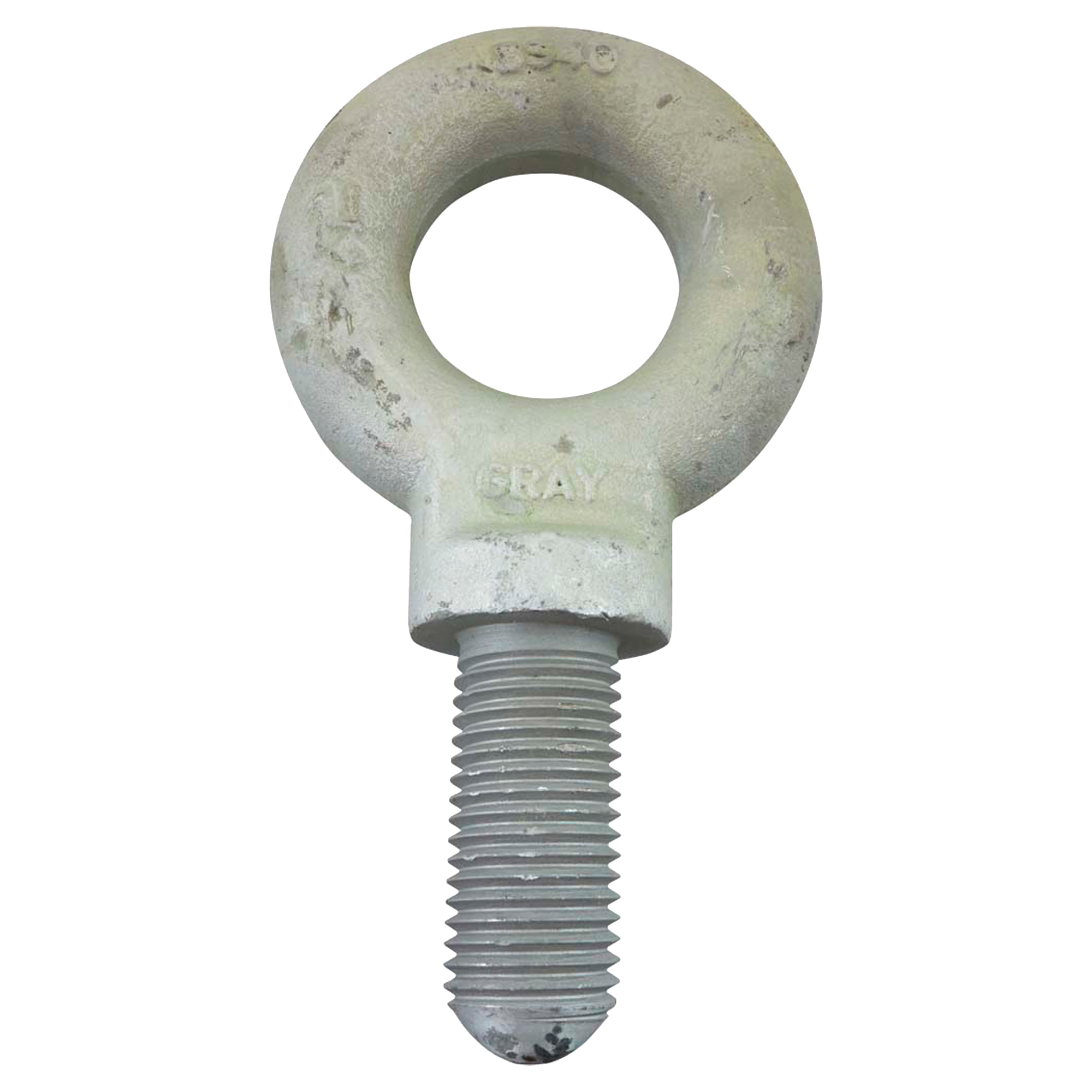 Boulon à œil, 4-7/16" dia, 3" lo, Galvanisé, 21 000 lb (10,5 tonnes) capacité