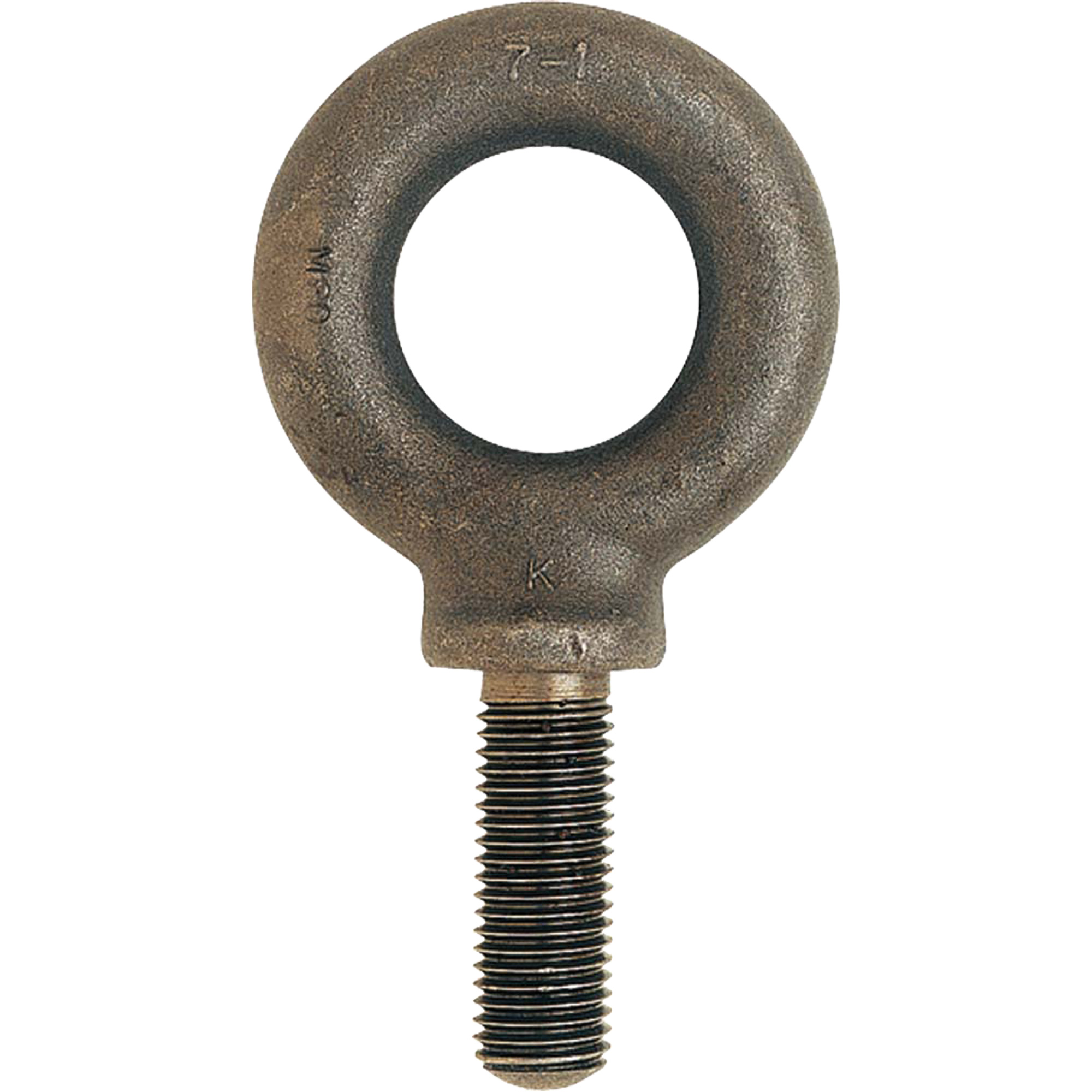 Boulon à œil métrique, 51 mm dia, 70 mm lo, 11 400 lb (5,7 tonnes) capacité