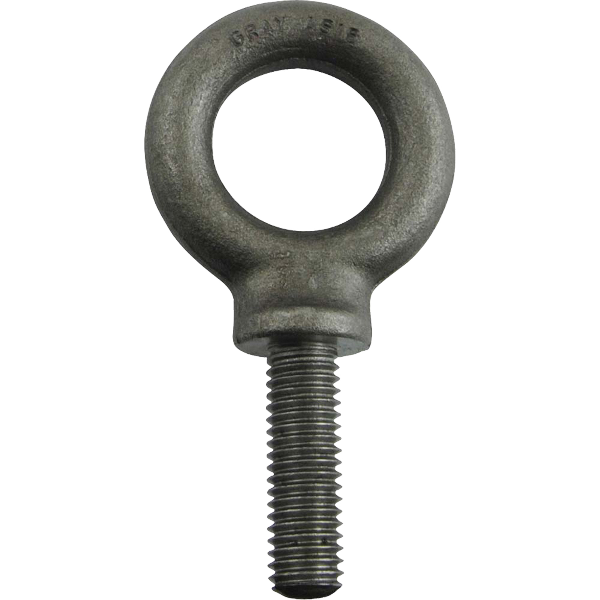 Boulon à oeil en acier allié, 1-3/16" dia, 1-1/2" lo, 2700 lb/2700 lb (1.35 tonne) capacité