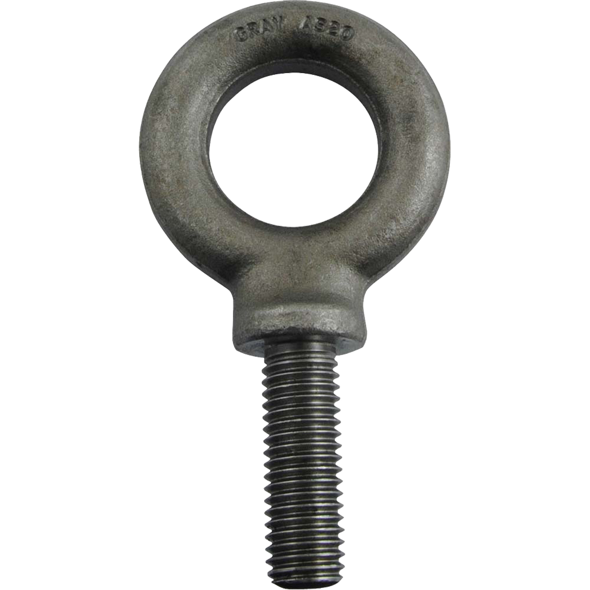 Boulon à oeil en acier allié, 1-3/8" dia, 1-3/4" lo, 4300 lb/4300 lb (2,15 tonnes) capacité