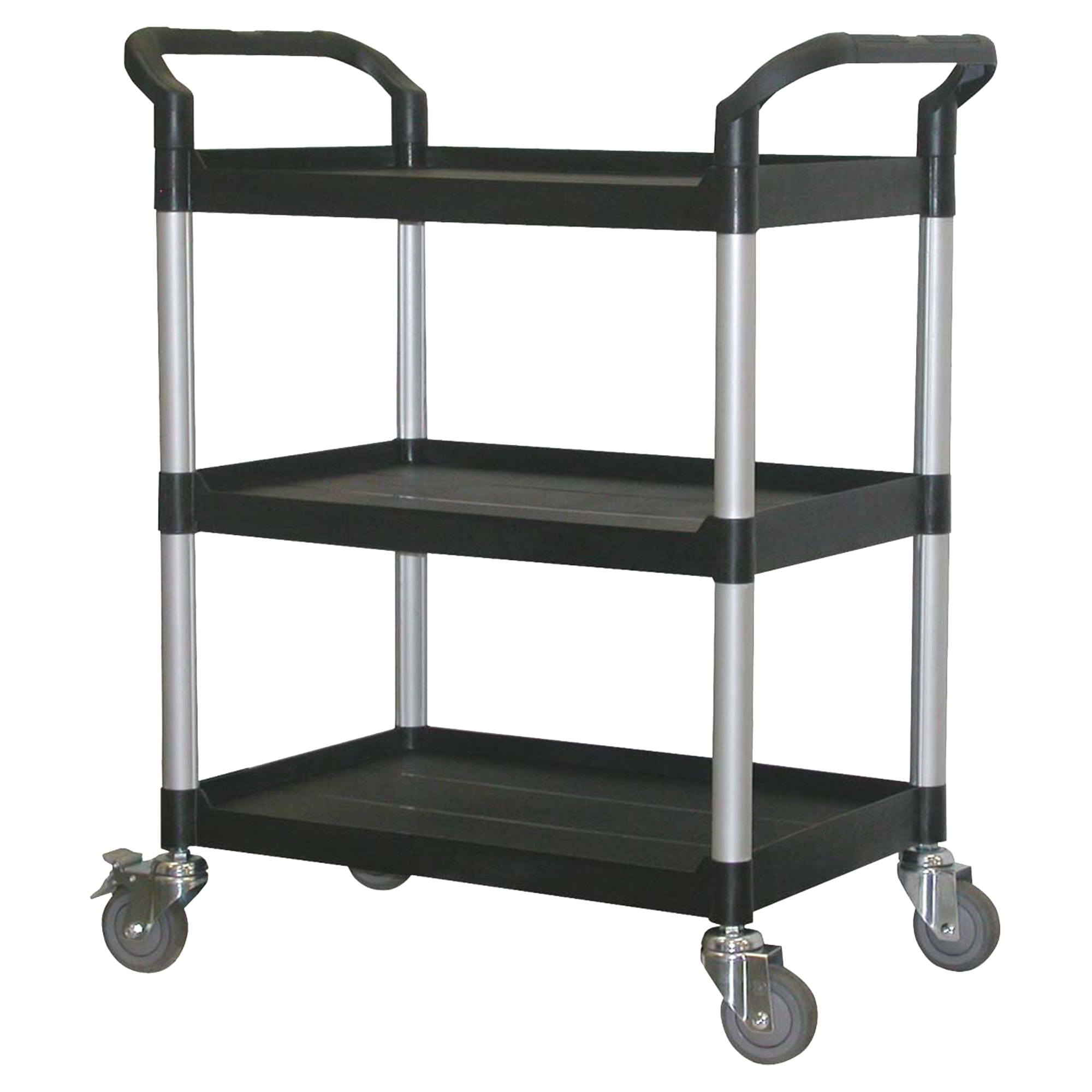 Chariot utilitaire, 3 tiers, 33-1/2" x 39-3/8" x 19", Capacité 300 lb