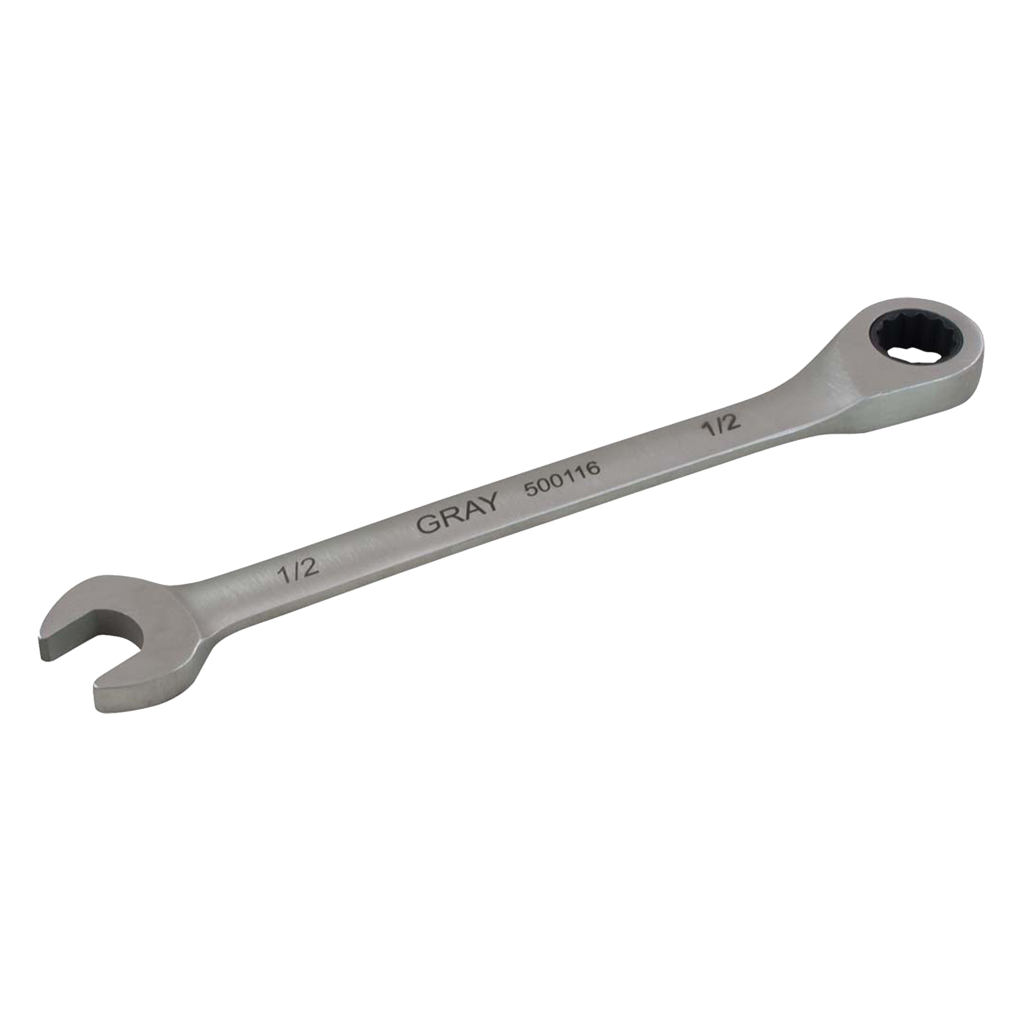 Clé à cliquet mixte à tête fixe, 12 pans, 3/4", Fini Acier inoxydable