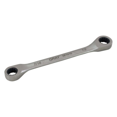 Clé à cliquet polygonale double pour engrenage, 12 pans, 11/16" x 3/4", Fini Ordinaire