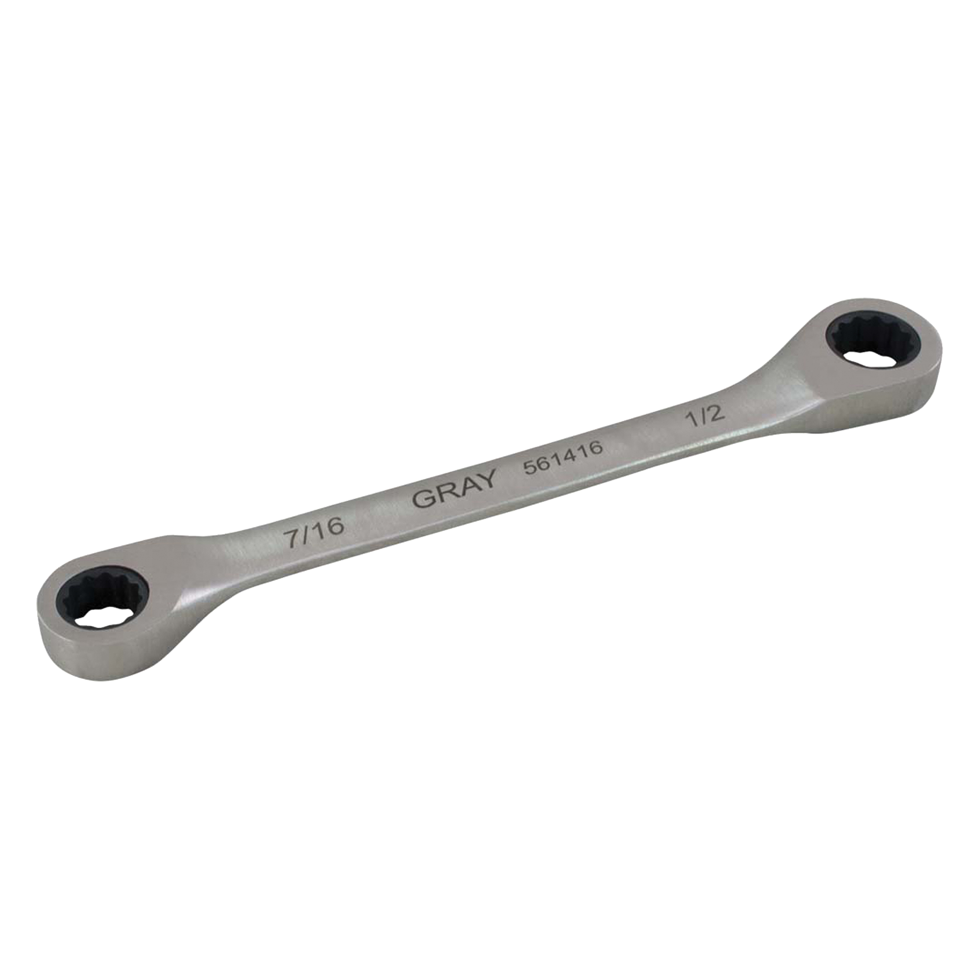 Clé à cliquet polygonale double pour engrenage, 12 pans, 11/16" x 3/4", Fini Ordinaire