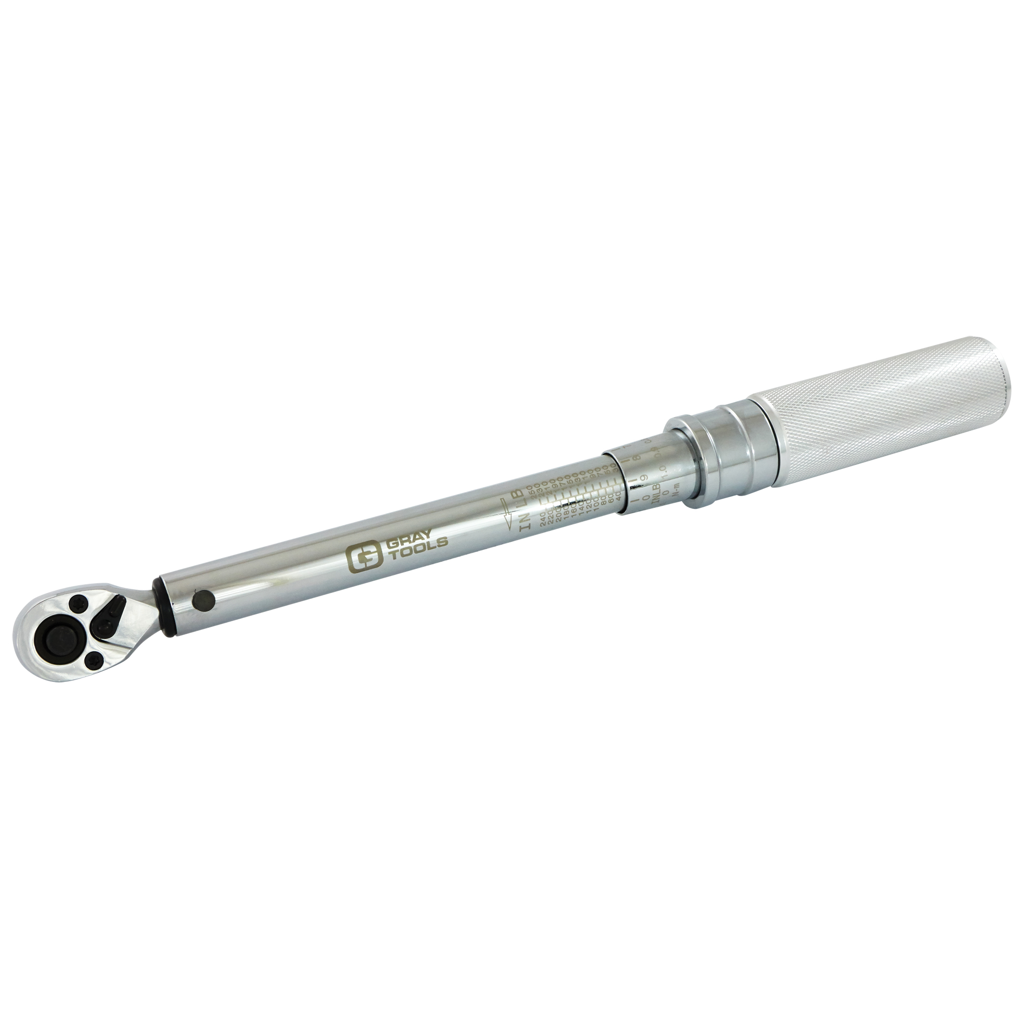 Clé dynamométrique à micromètre, À cliquer, Entraînement 3/8" carré, 30 - 250 lb-po