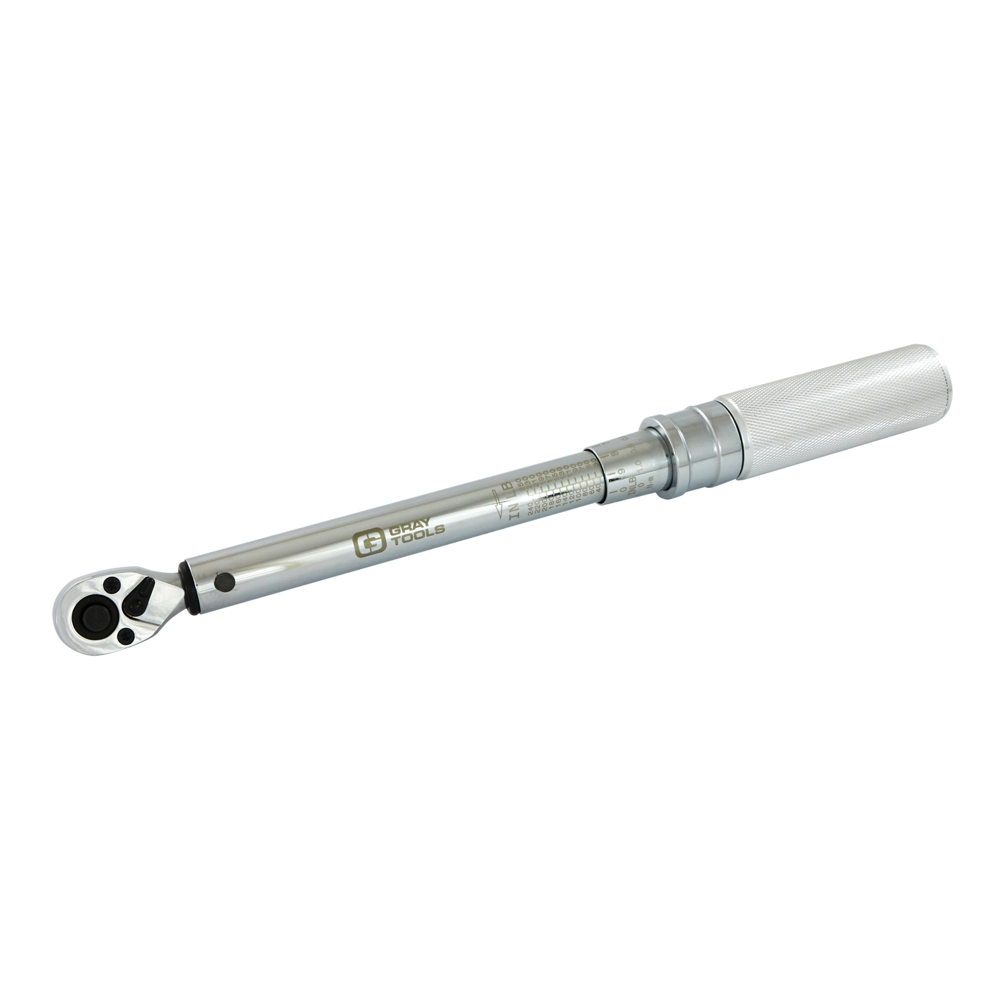Clé dynamométrique à micromètre robuste, À cliquer, Entraînement 1/2" carré, 30 - 250 lb-pi