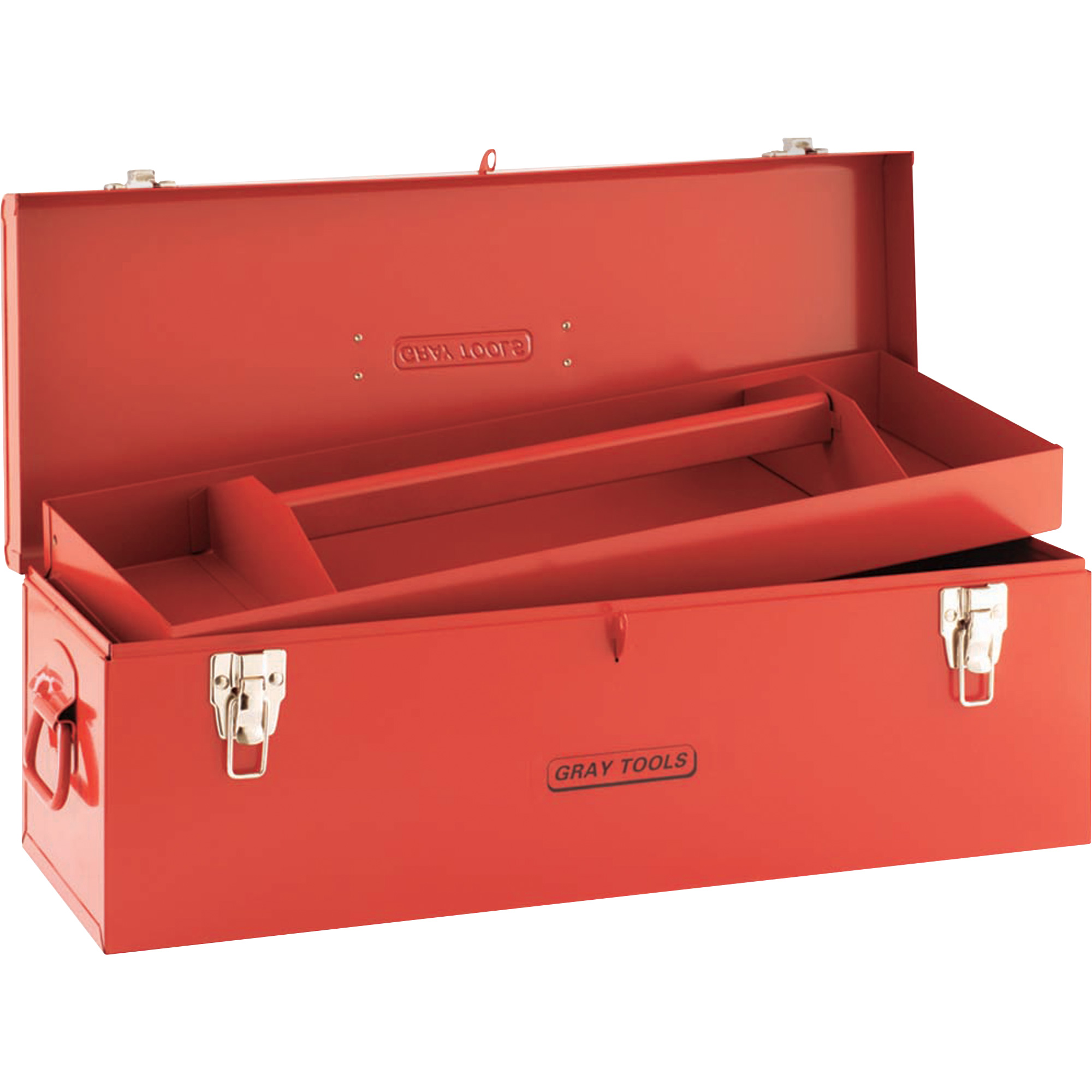 Coffre à outils, 10-3/4" P x 25-1/2" la x 10" h, Rouge