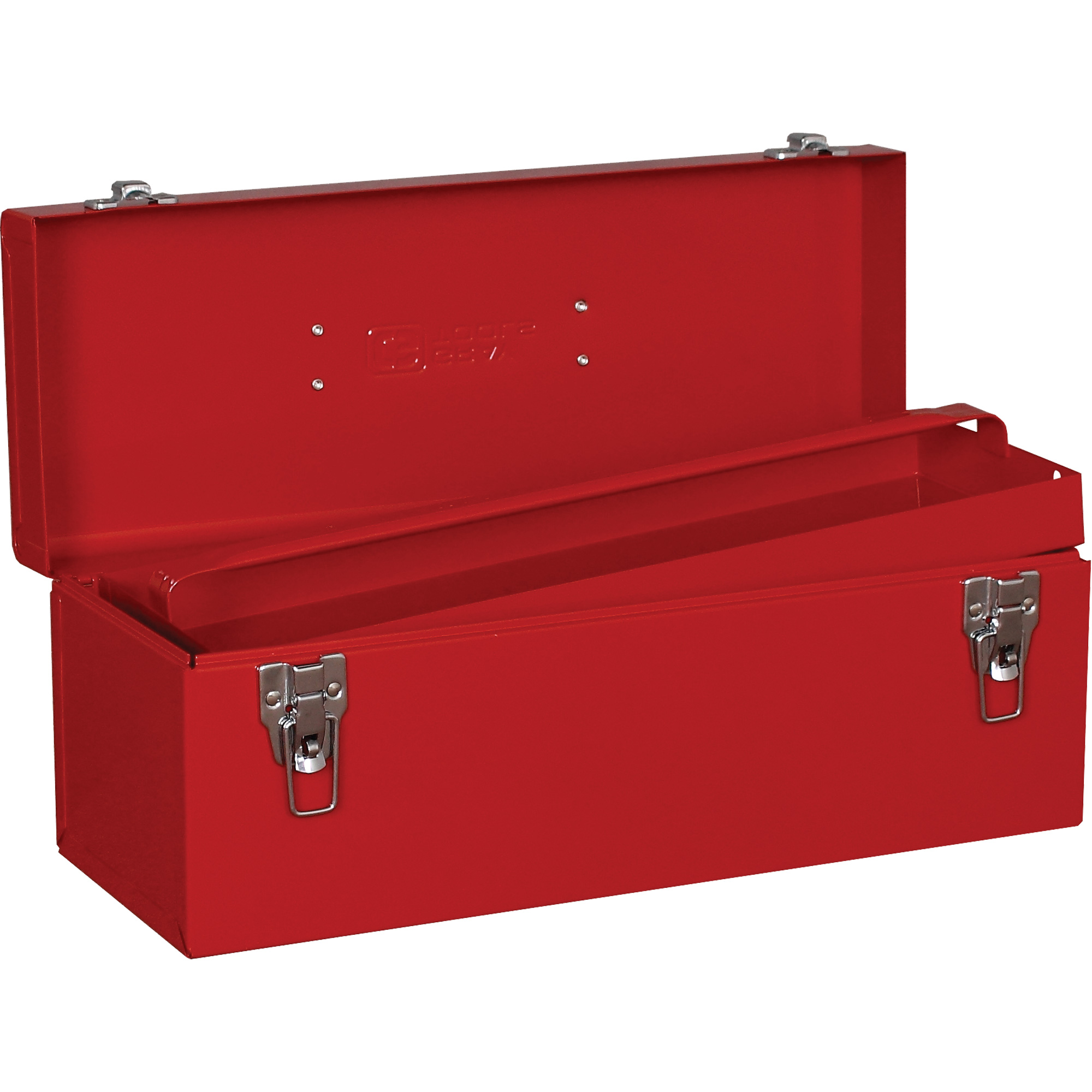 Coffre à outils, 7-1/8" P x 19" la x 7-1/2" h, Rouge