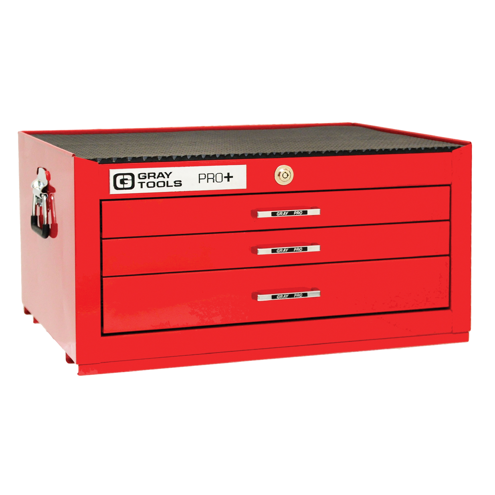 Coffre intermédiaire de série PRO+, 26" la, 3 tiroirs, Rouge