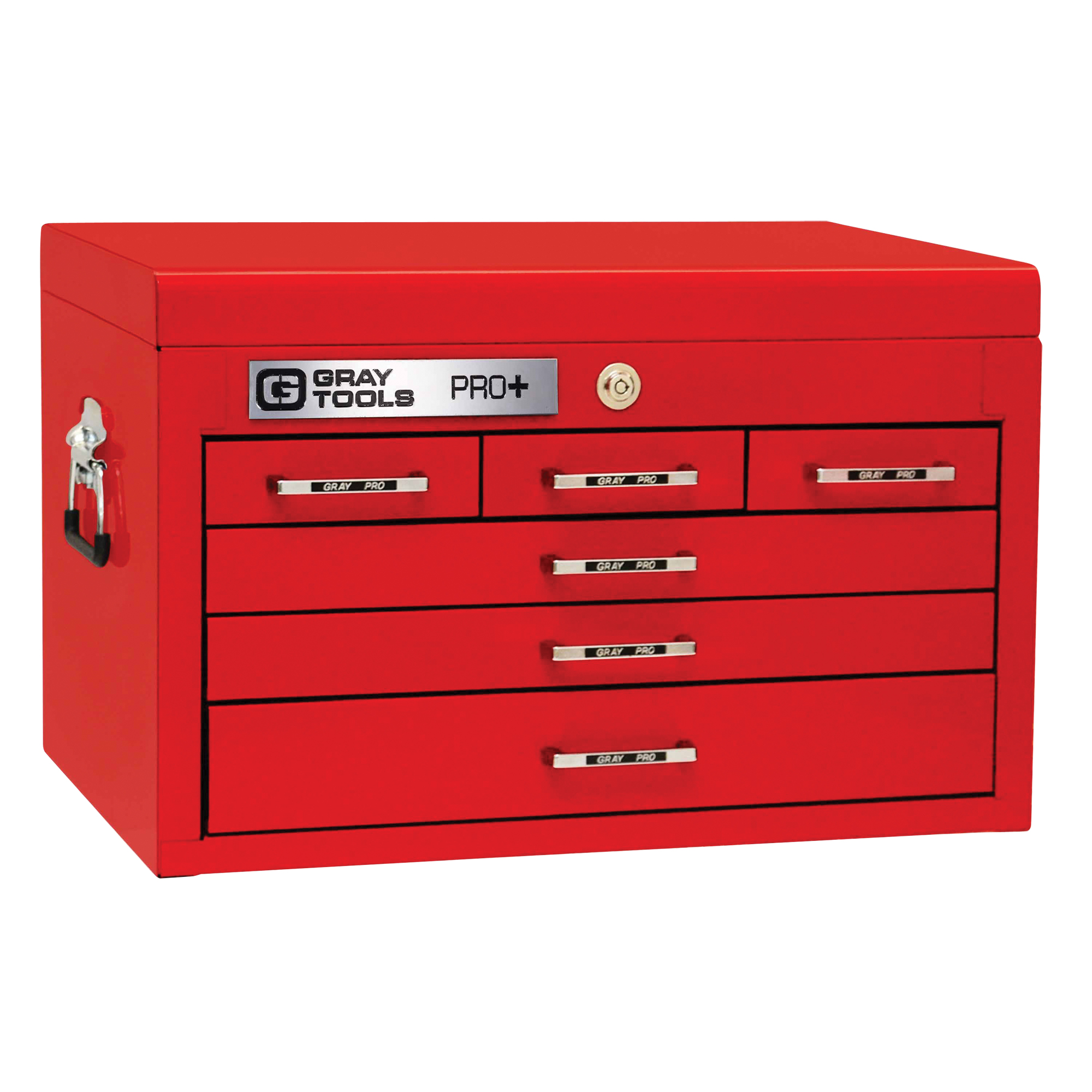 Coffre supérieur de série PRO+, 26" la, 6 tiroirs, Rouge