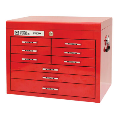 Coffre supérieur de série PRO+, 26" la, 9 tiroirs, Rouge