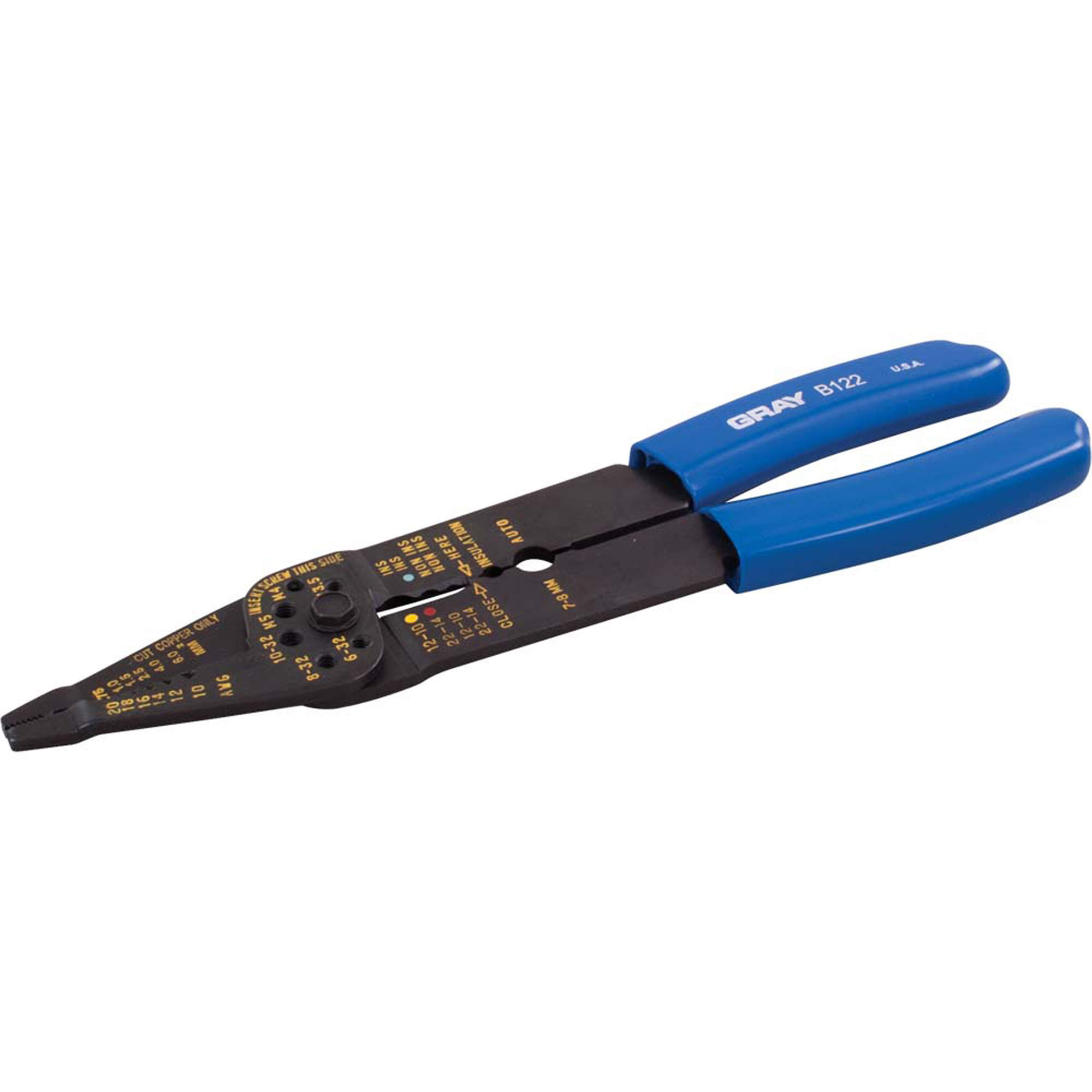 Dénudeur, sertisseur et coupe-boulon longue portée, 9-1/2" l