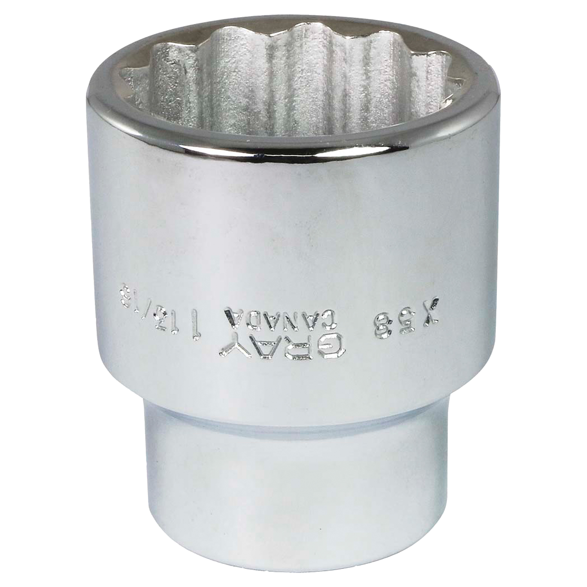 Douille, 1-13/16", Prise 1", 12 pans