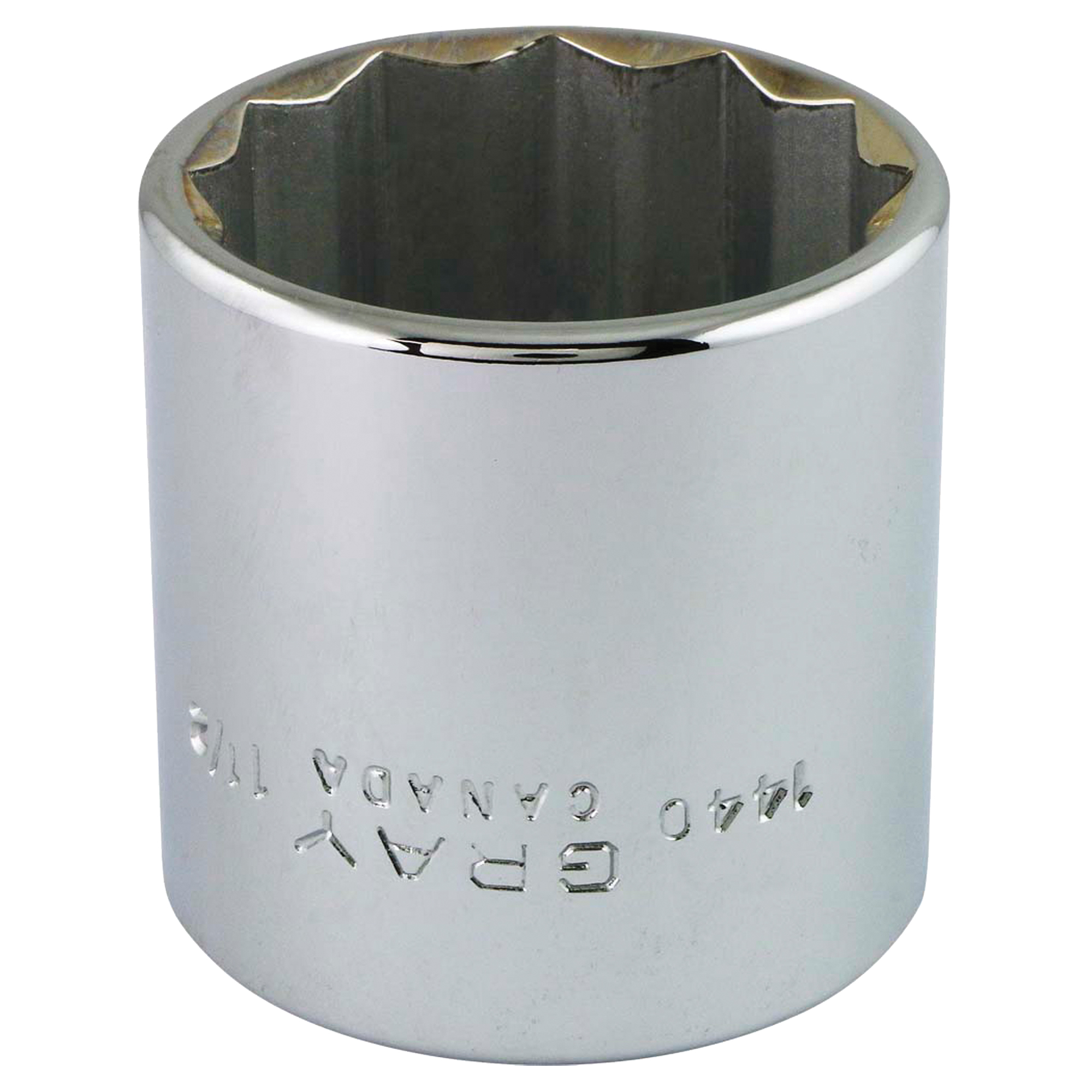 Douille, 1", Prise 1/2", 12 pans