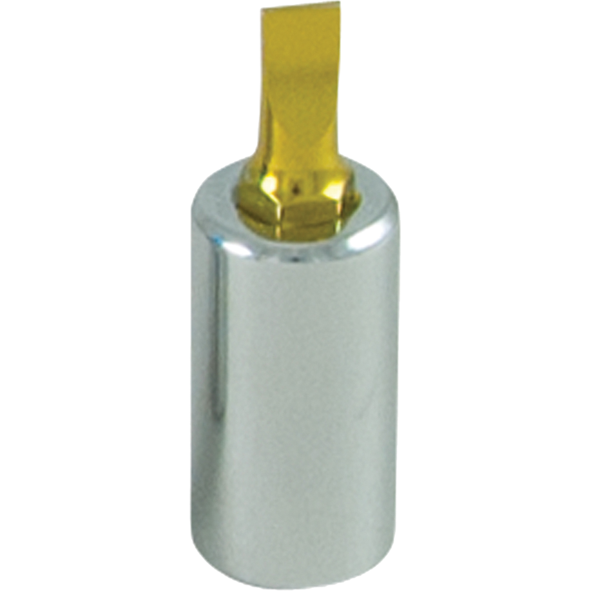 Douille tournevis à embout doré, Fente, 5/32", Prise 1/4"