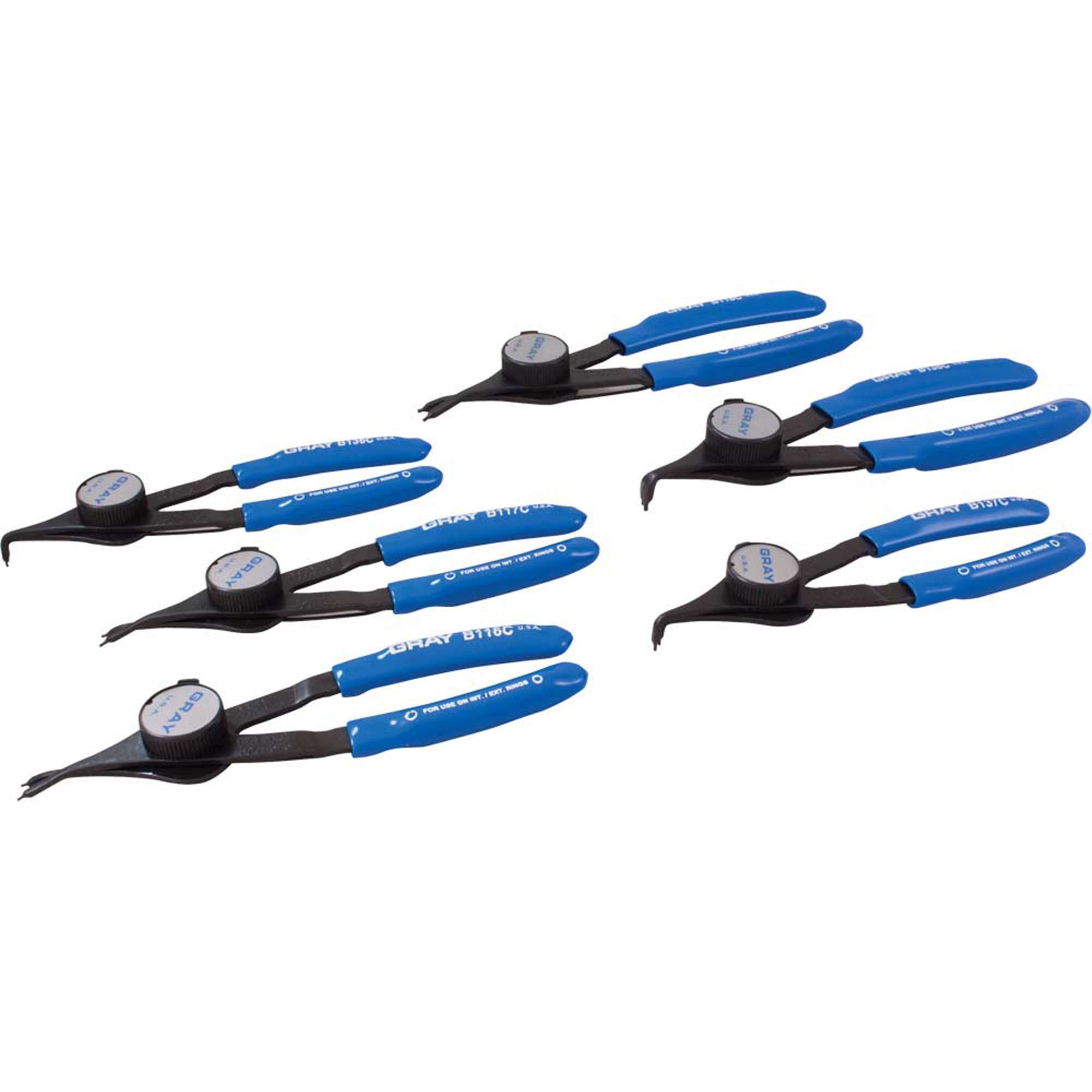 Ensembles de pinces transformables pour bagues de retenue - boîtier en plastique inclus, 6 Morcea