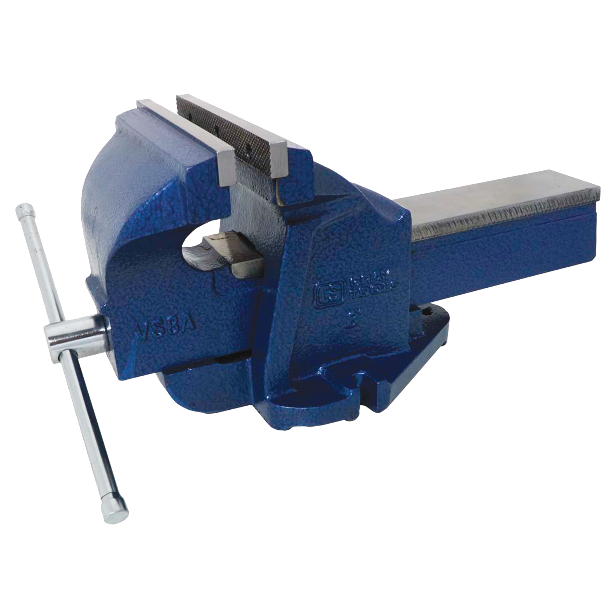 Étau d'établi en fonte ductile pour mécanicien, Largeur des mâchoires 8", Profondeur de la gorge 4"